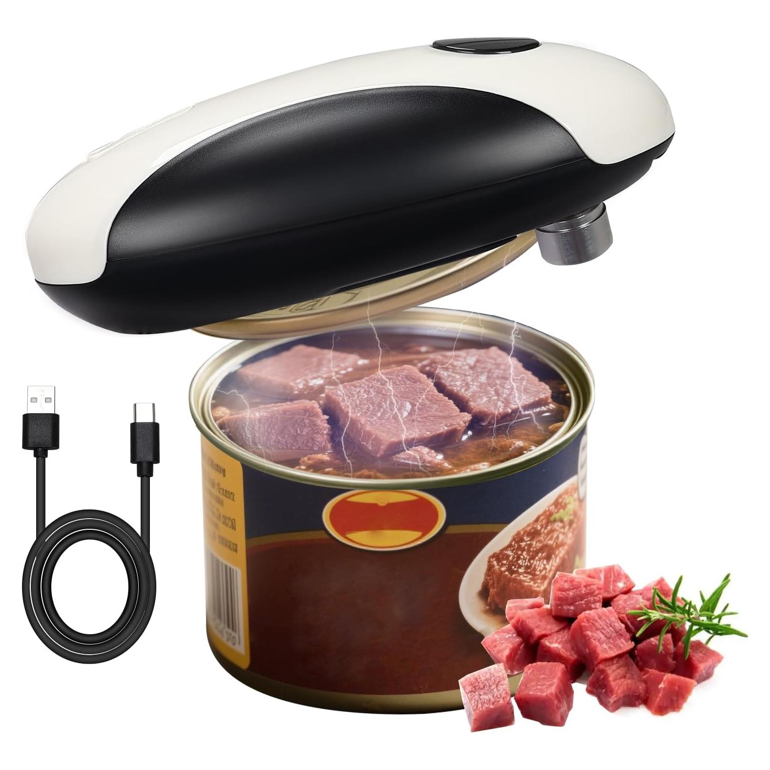 Abrelatas Eléctrico Automático AREYCVK Negro y Blanco