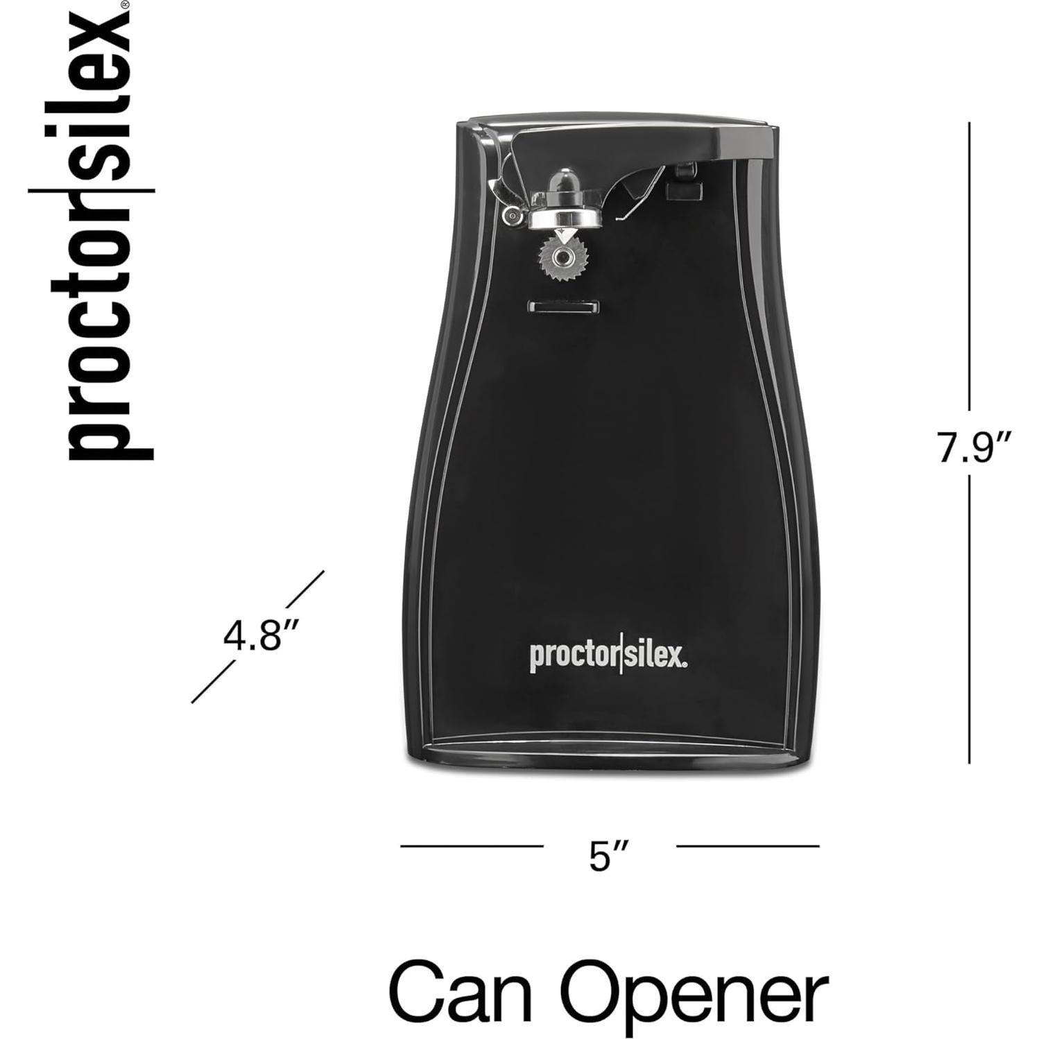 Abrelatas eléctrico Proctor Silex 75217PS con afilador y limpieza fácil