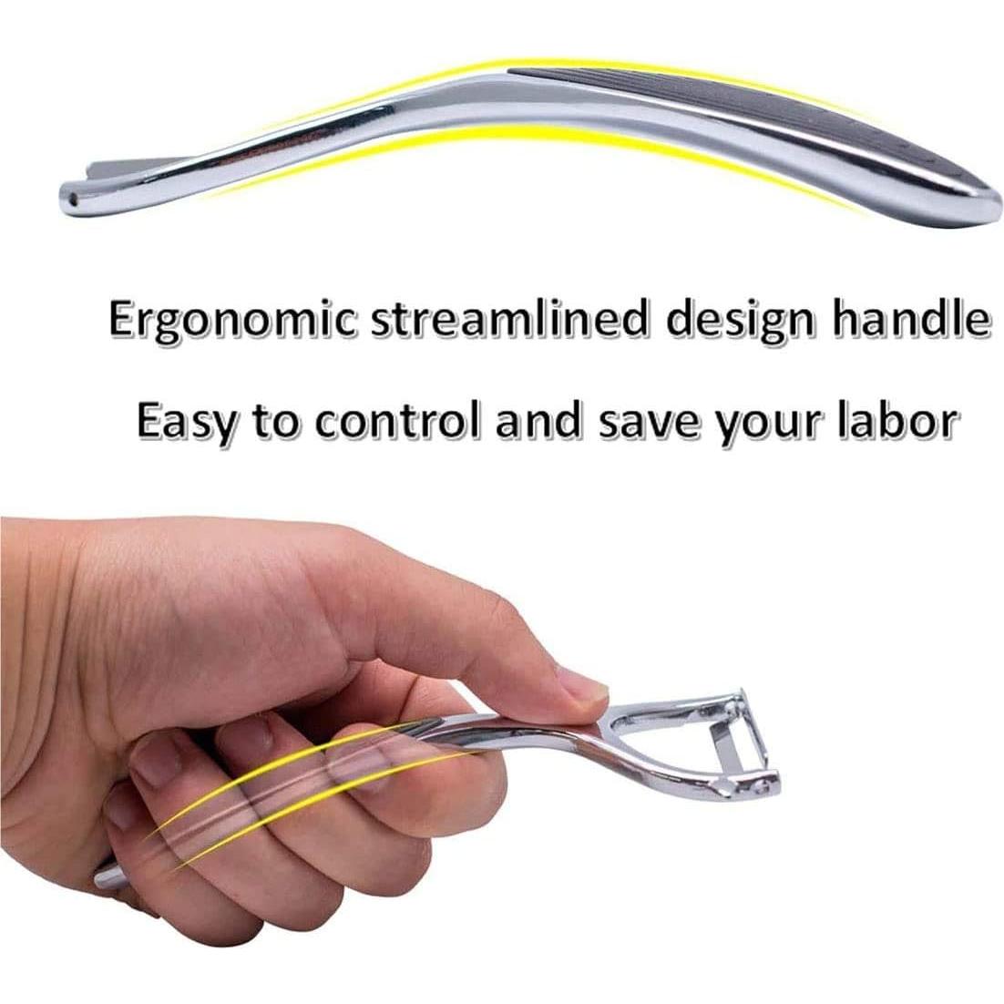 Pelador de Verduras Leaflai T9-380S Acero Inoxidable 4 Cuchillas