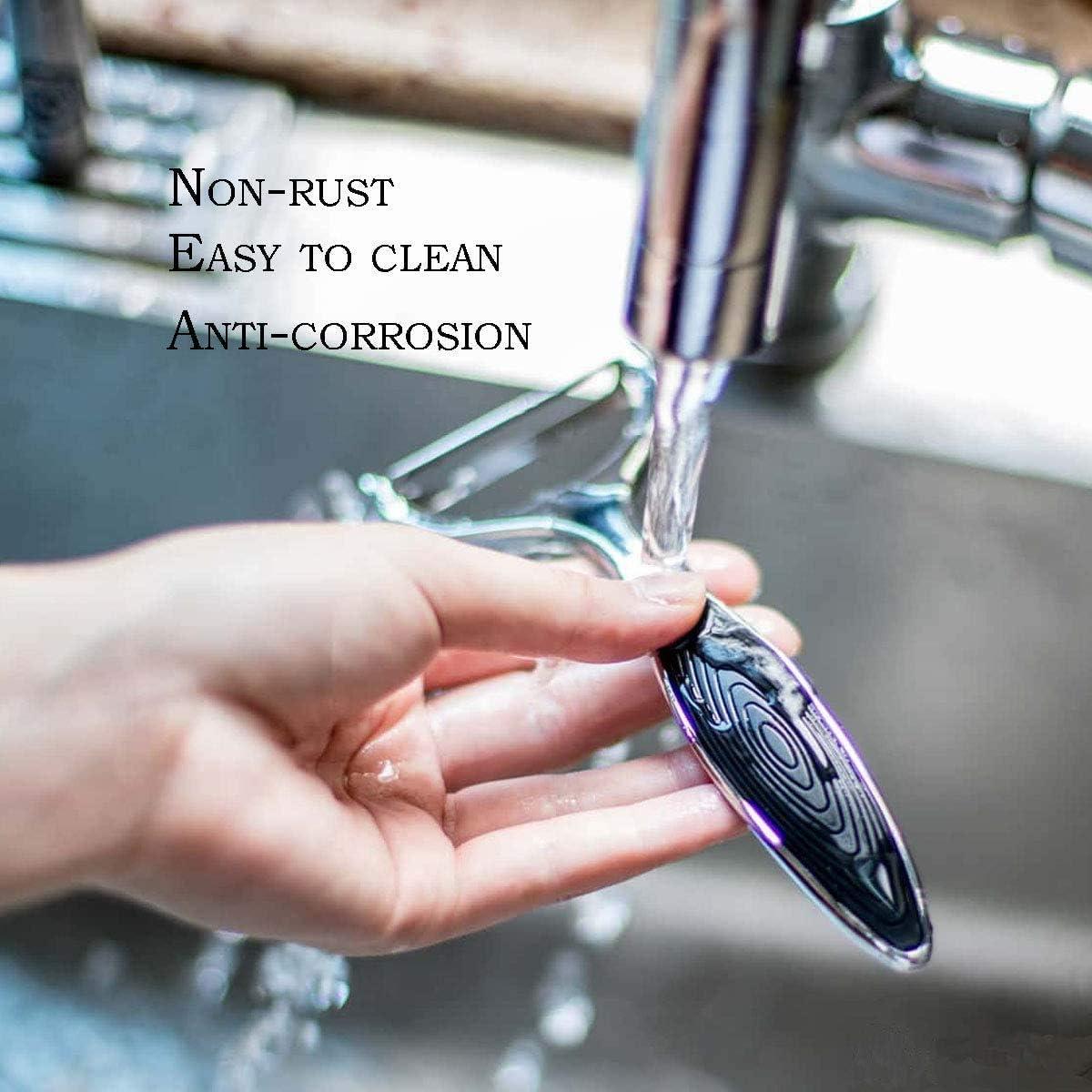 Pelador de Verduras Leaflai T9-380S Acero Inoxidable 4 Cuchillas