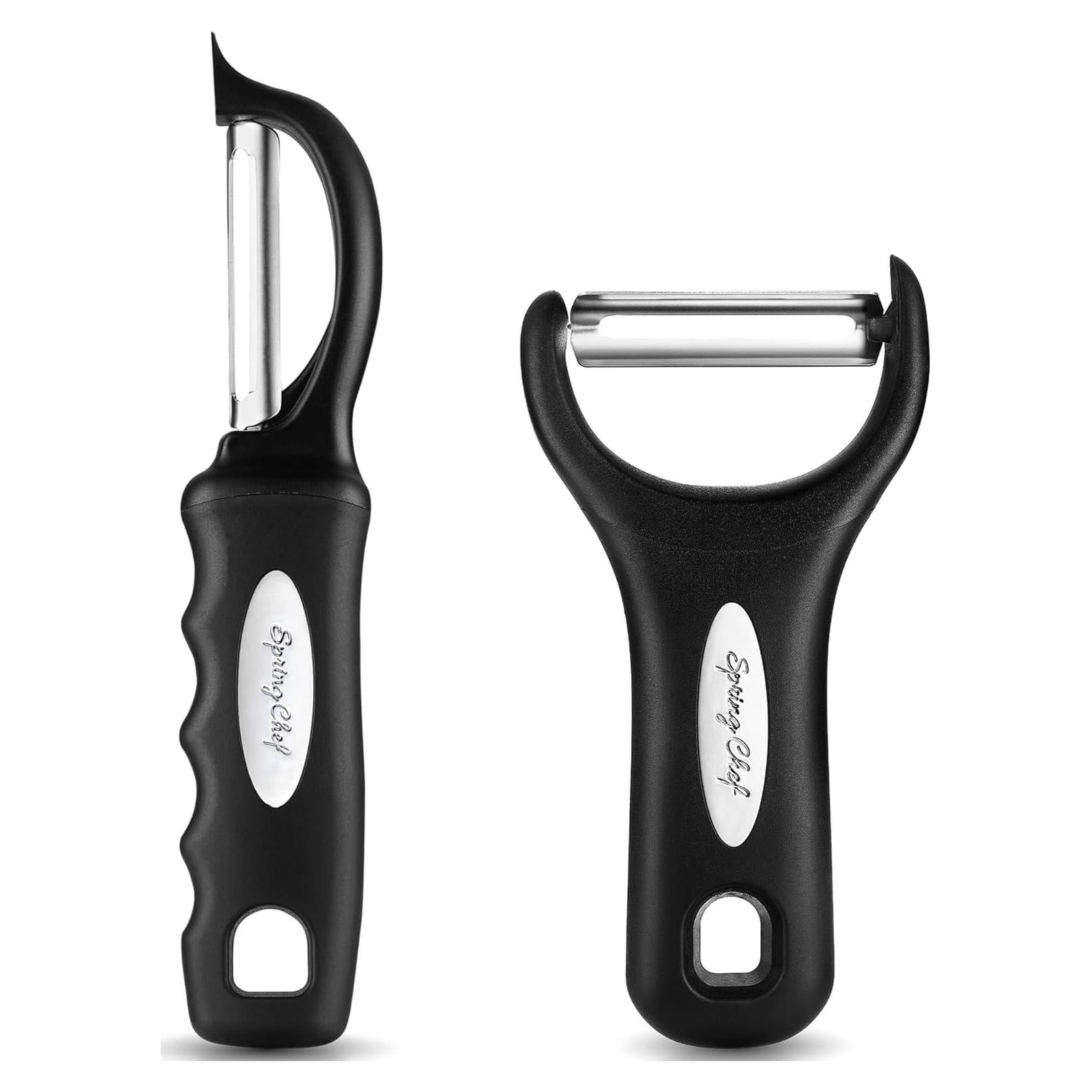 Pelador de Verduras Giratorio y en Y Spring Chef - Acero Inoxidable