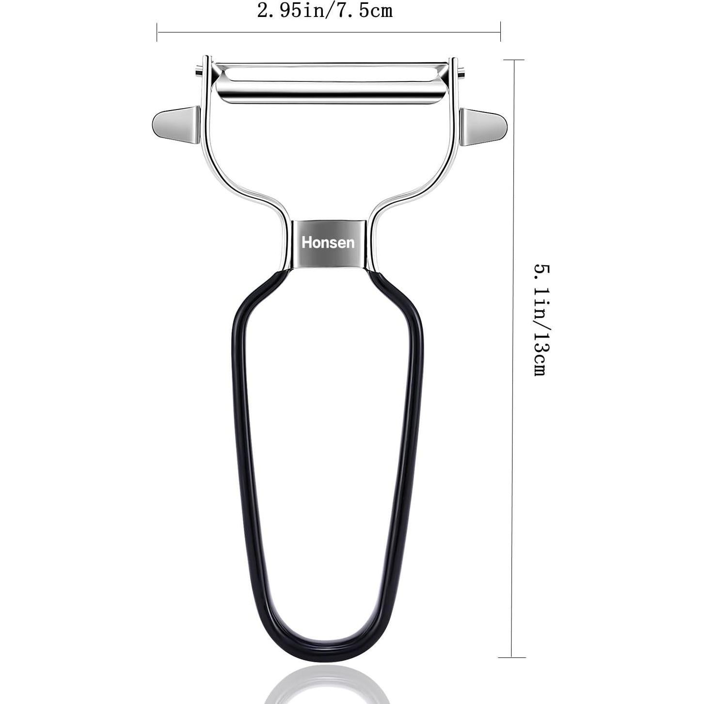 Pelador de Verduras Honsen Afilado Acero Inoxidable Ergonómico