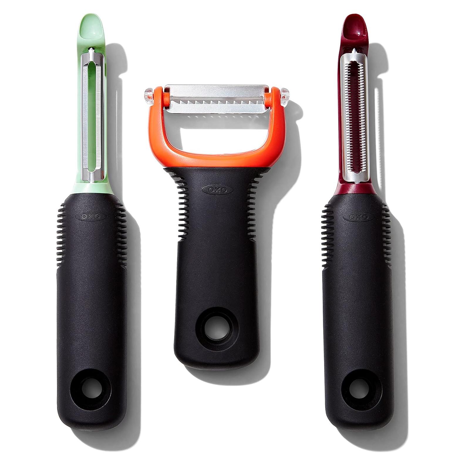 Set de Peladores OXO Good Grips 3 Piezas Acero Inoxidable