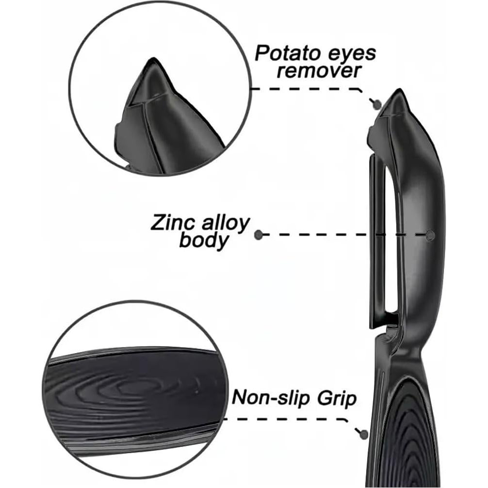 Juego de Peladores de Verduras Marouom - Acero Inoxidable 2 Piezas