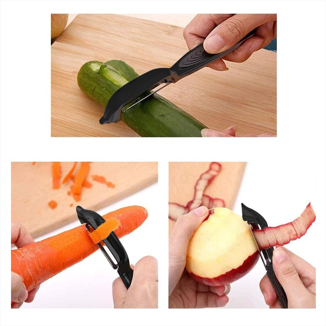 Juego de Peladores de Verduras Marouom - Acero Inoxidable 2 Piezas