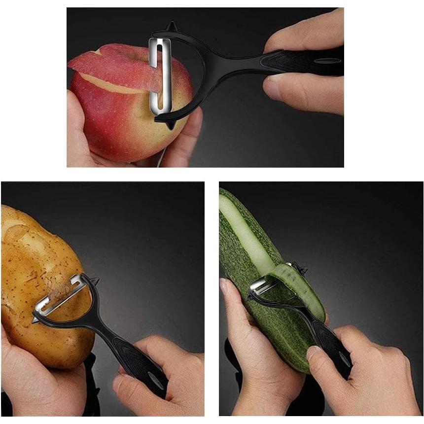 Juego de Peladores de Verduras Marouom - Acero Inoxidable 2 Piezas