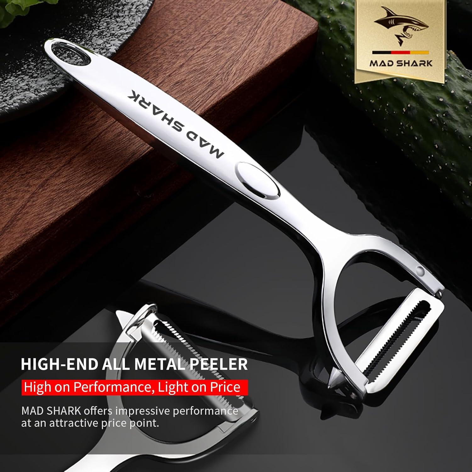 Pelador de Verduras MAD SHARK Acero Inoxidable Ultra Afilado