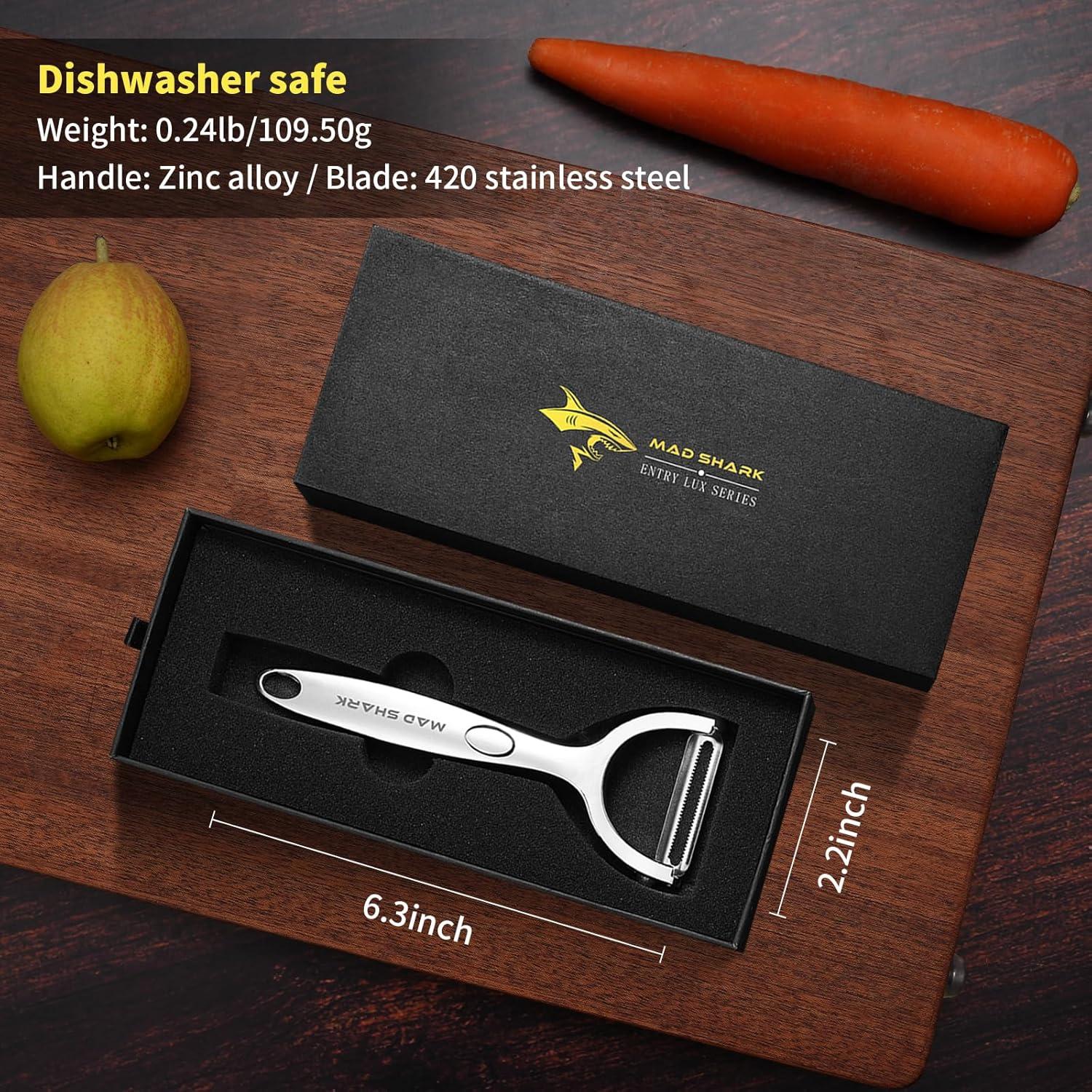 Pelador de Verduras MAD SHARK Acero Inoxidable Ultra Afilado