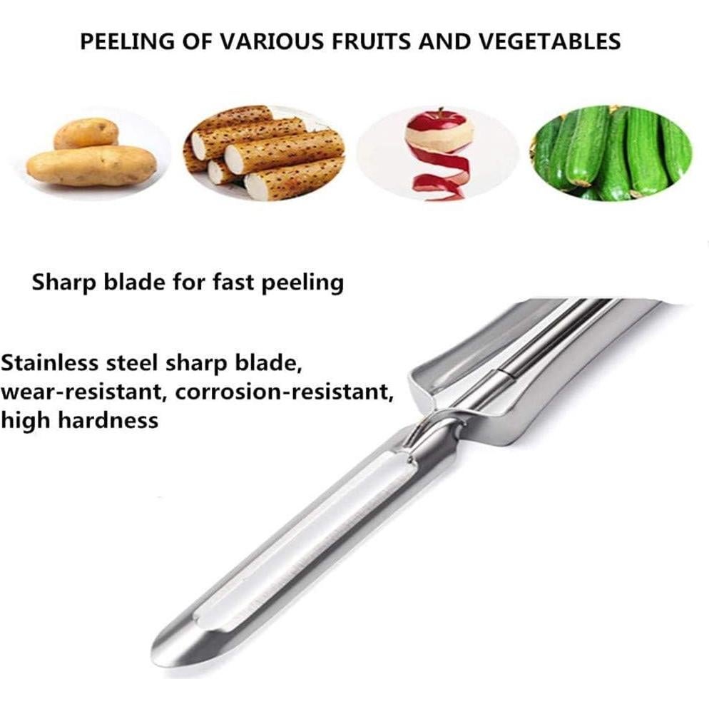 Pelador de Verduras Aniso de Acero Inoxidable Ergonómico 17.3 cm