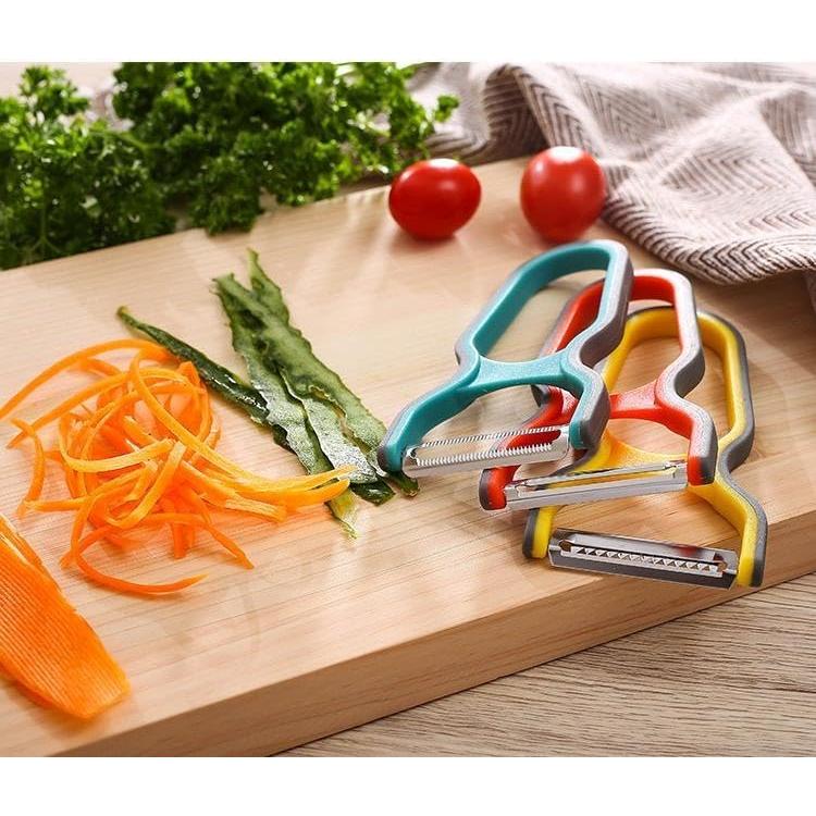 Paquete de 3 Peladores de Verduras DRHAHA - Acero Inoxidable