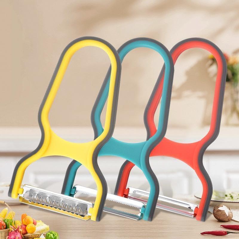 Paquete de 3 Peladores de Verduras DRHAHA - Acero Inoxidable