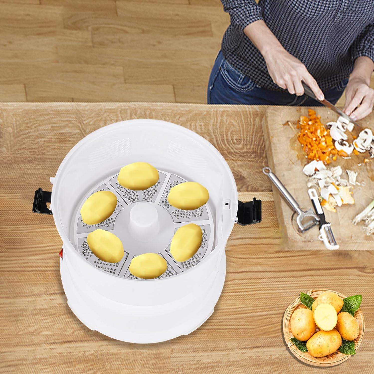 Pelador de Patatas Eléctrico Tiardocge 85W Automático Blanco