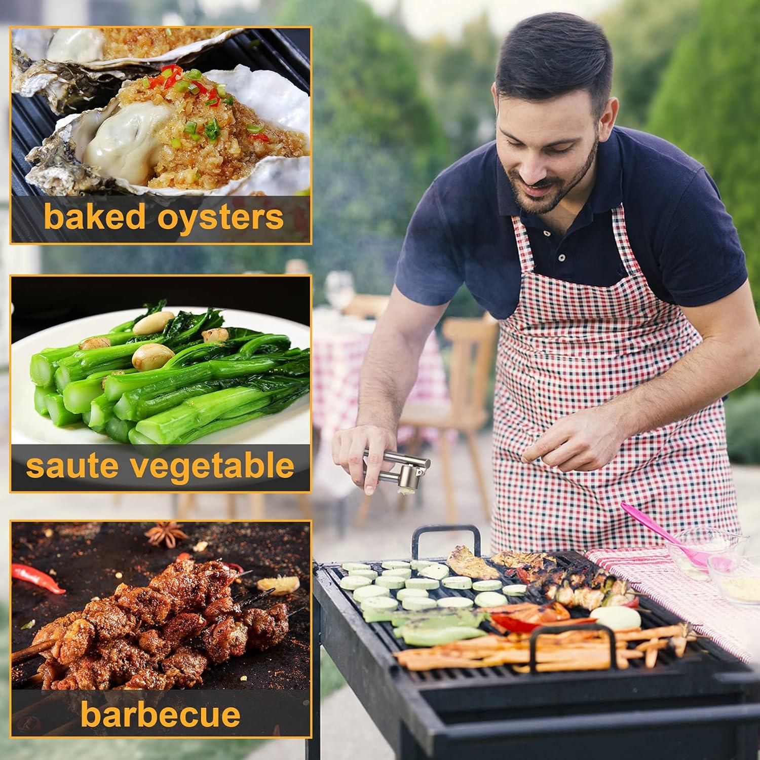 Prensa de Ajo Roeene de Acero Inoxidable 304, Fácil Limpieza