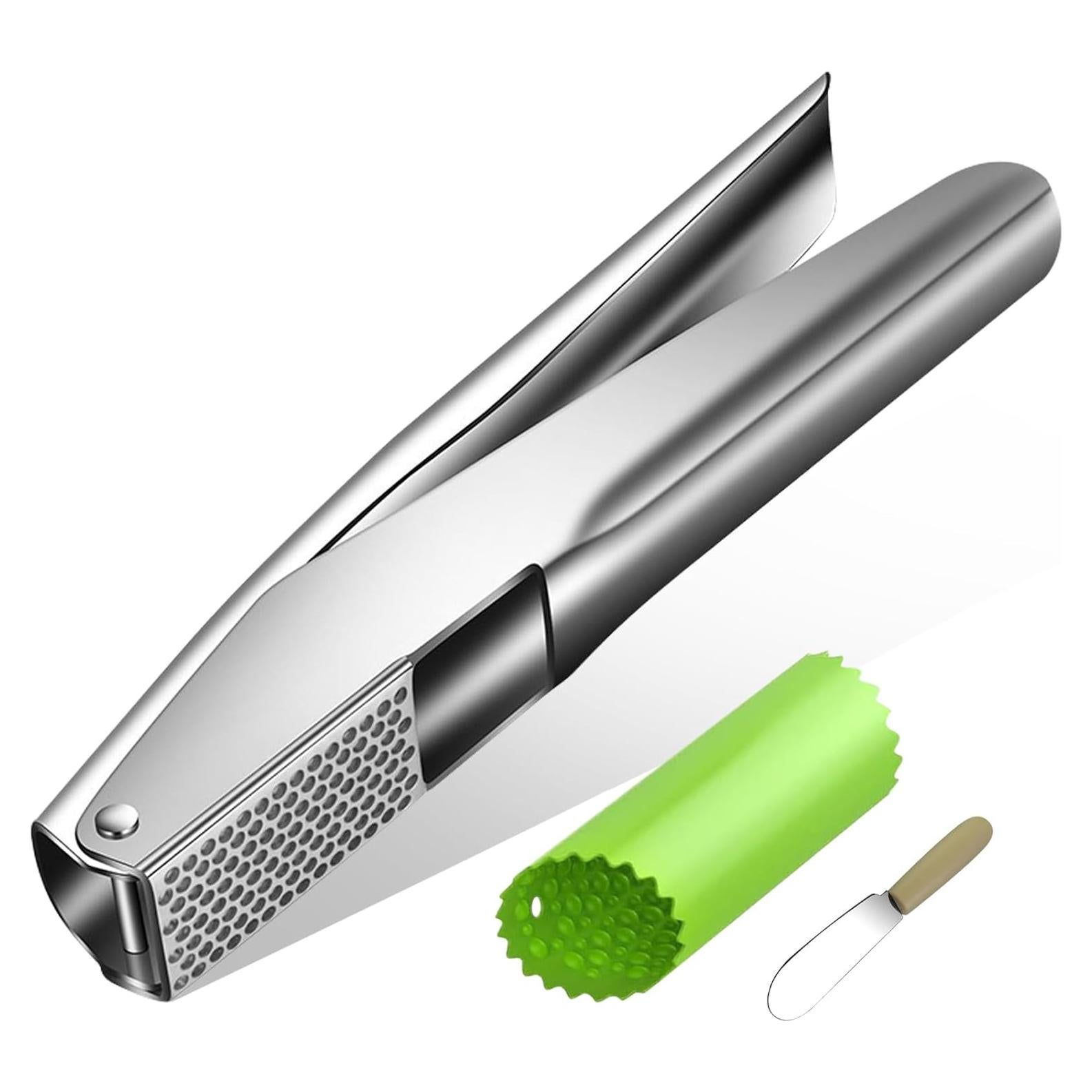 Prensa de Ajo Bxgnip de Acero Inoxidable 304 Fácil de Limpiar