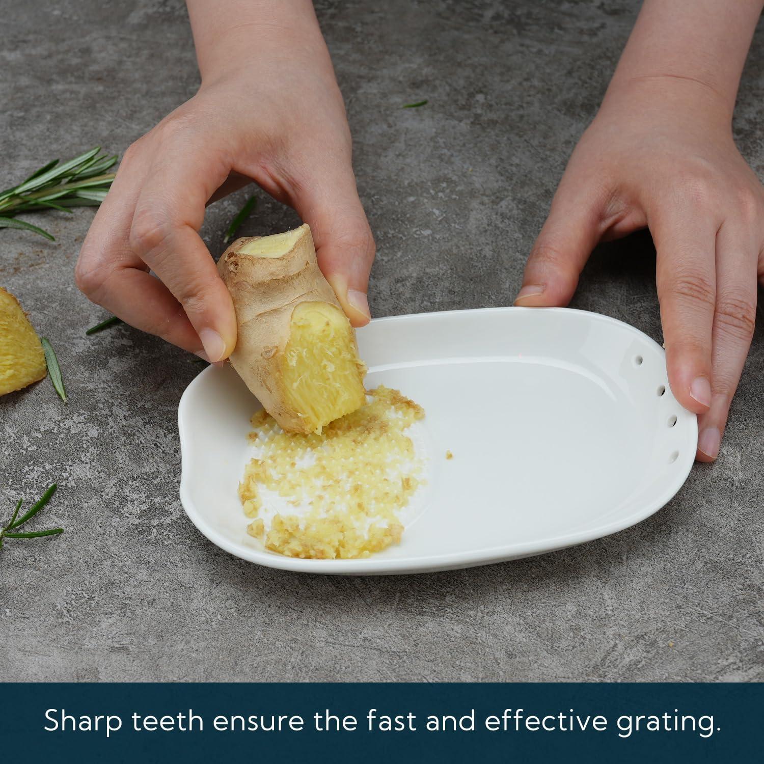 Rallador de Jengibre 3 en 1 KITCHENDAO Cerámica 16.8 cm