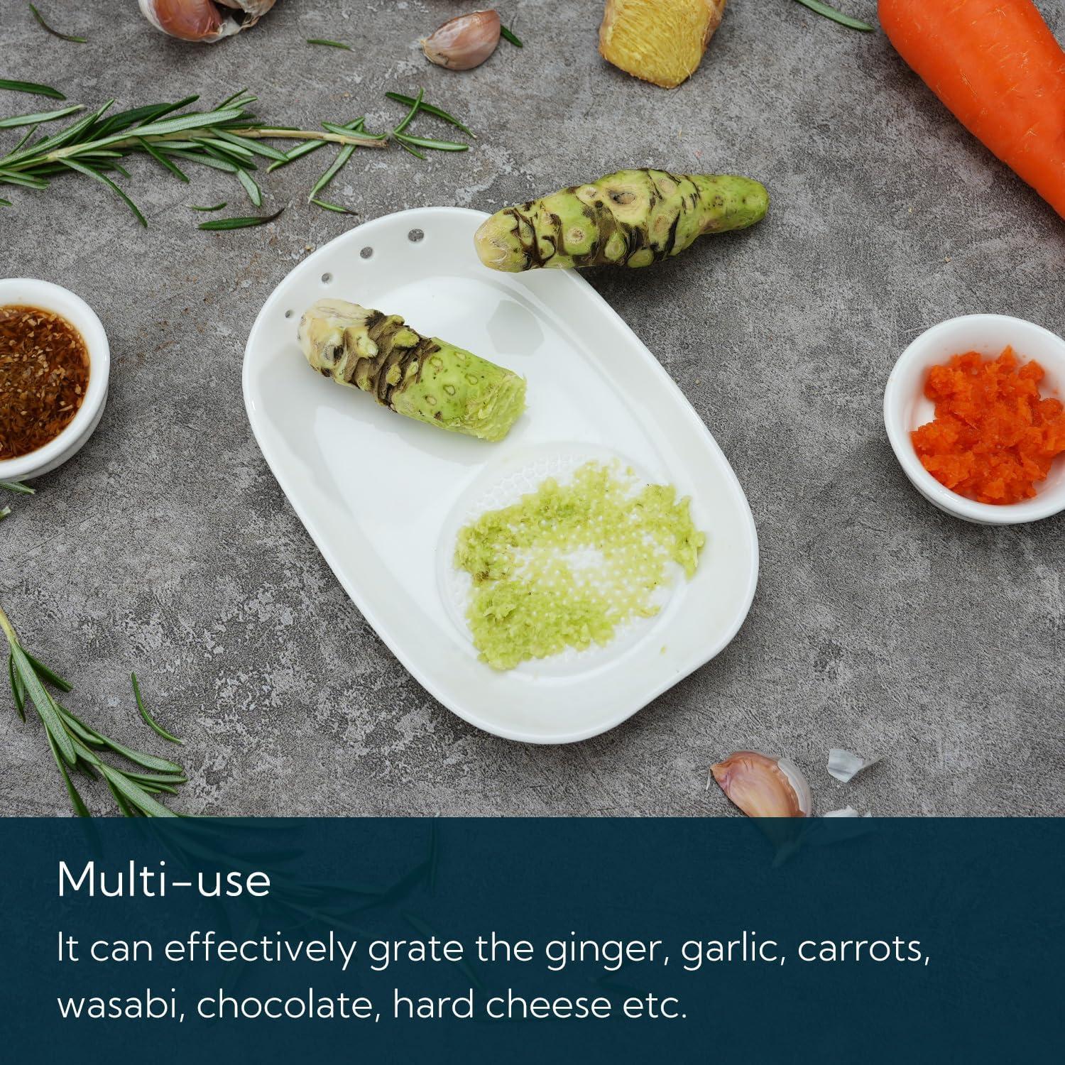 Rallador de Jengibre 3 en 1 KITCHENDAO Cerámica 16.8 cm