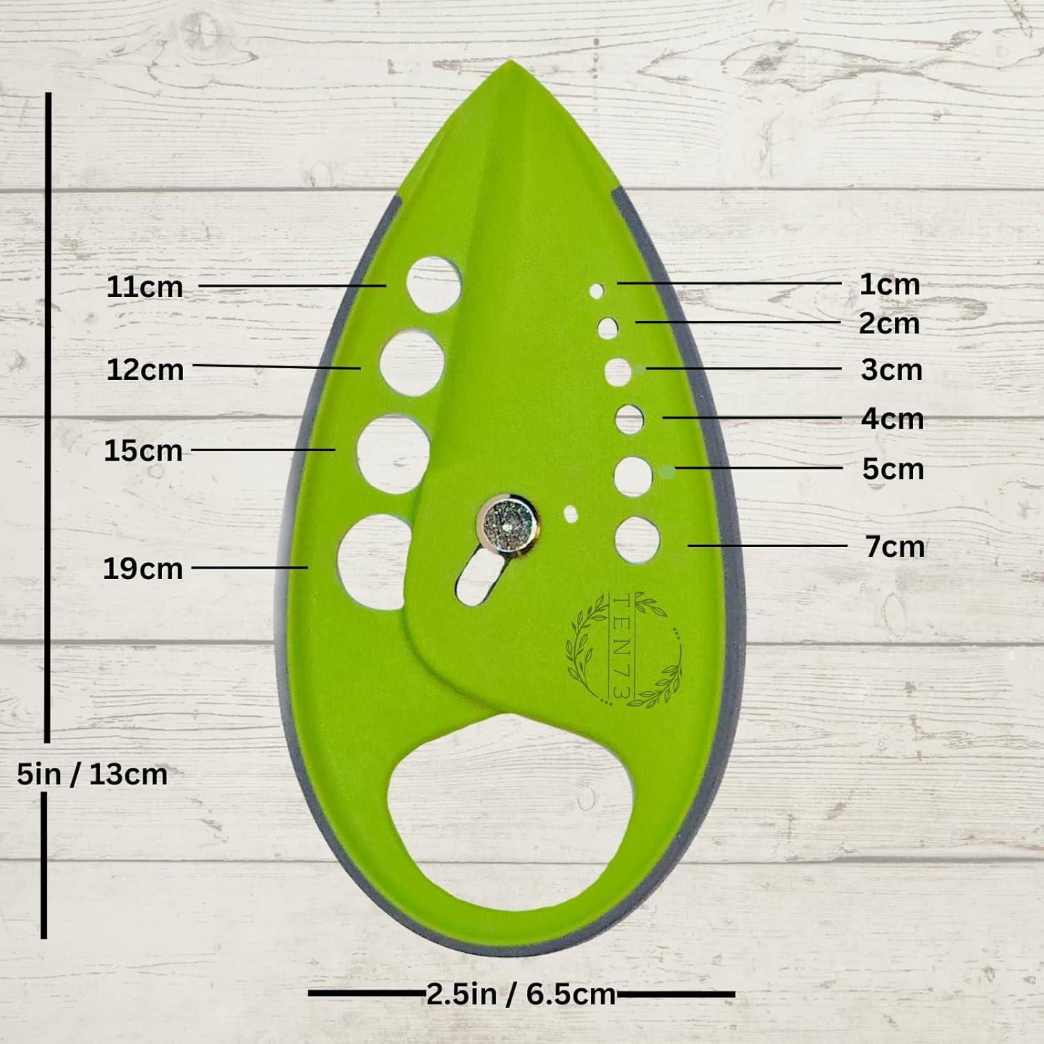 Deshojador de Hierbas TEN73 Multifuncional Verde 10 Agujeros