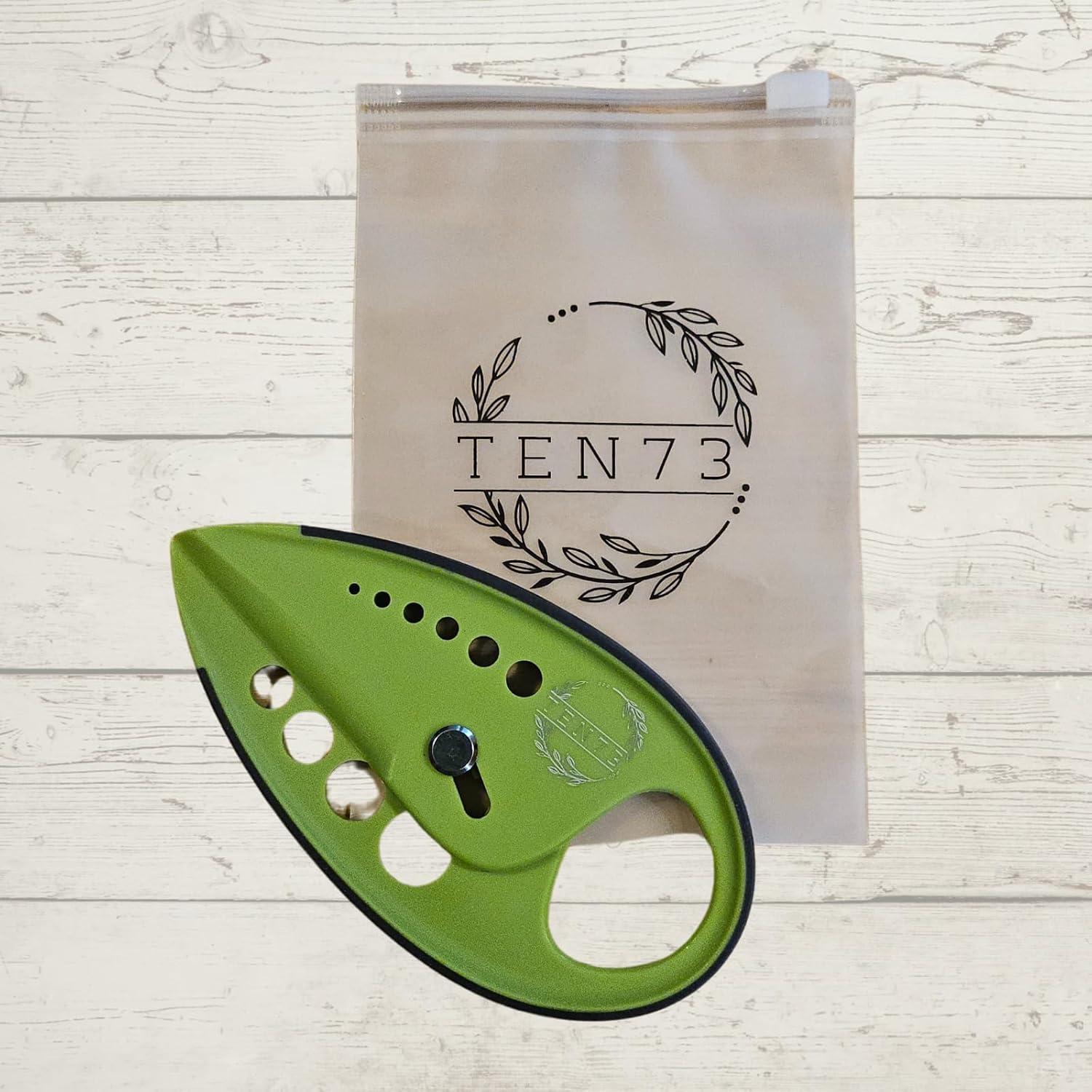 Deshojador de Hierbas TEN73 Multifuncional Verde 10 Agujeros