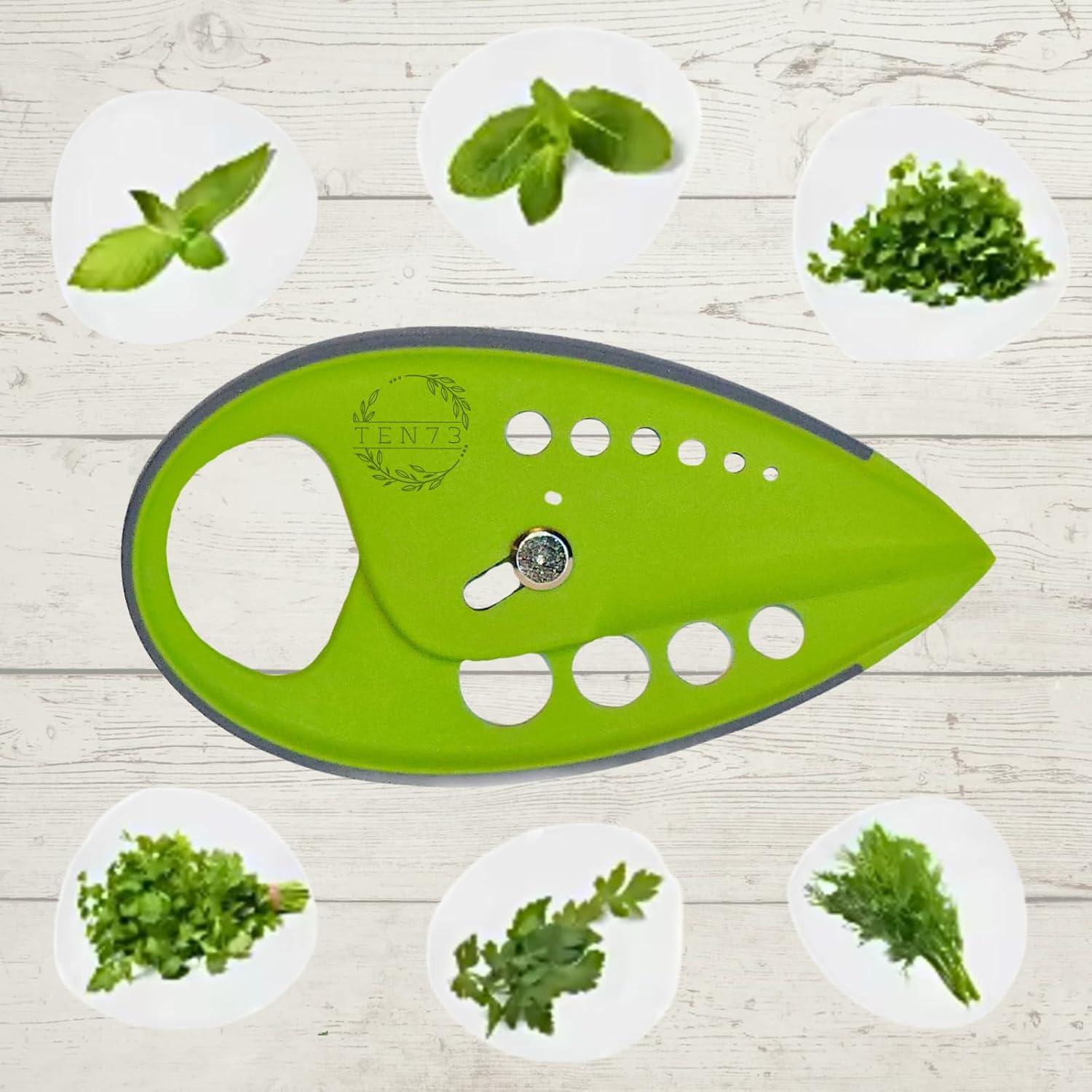 Deshojador de Hierbas TEN73 Multifuncional Verde 10 Agujeros