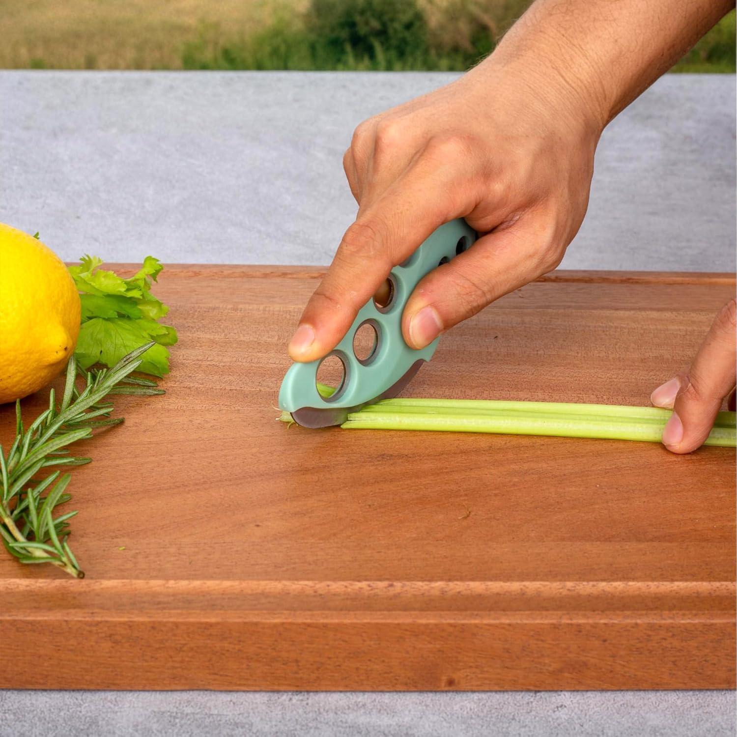 Deshojador de Hierbas SDALU XPQ-2 Acero Inoxidable 9 Agujeros