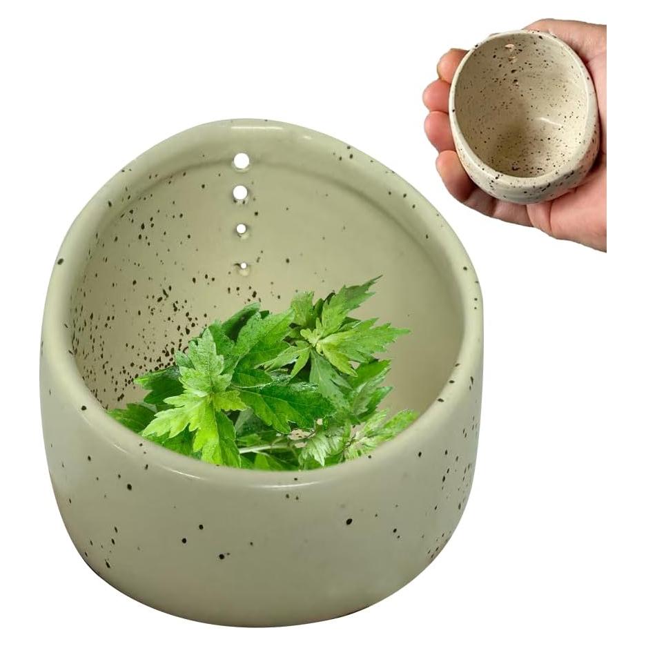 Tazón Deshojador de Hierbas Cerámica Rewdut 10x10cm Estilo A