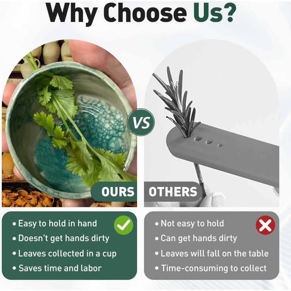 Tazón Deshojador de Hierbas Cerámica Rewdut 10x10cm Estilo A