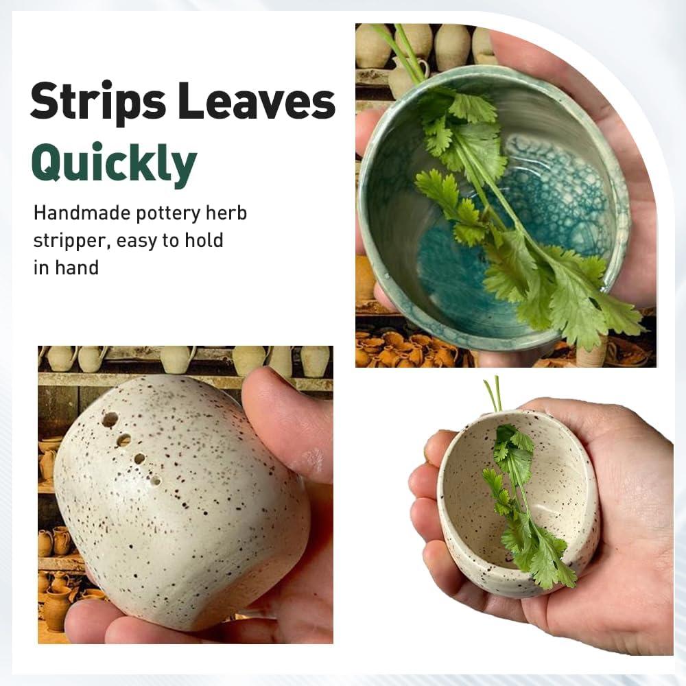 Tazón Deshojador de Hierbas Cerámica Rewdut 10x10cm Estilo A