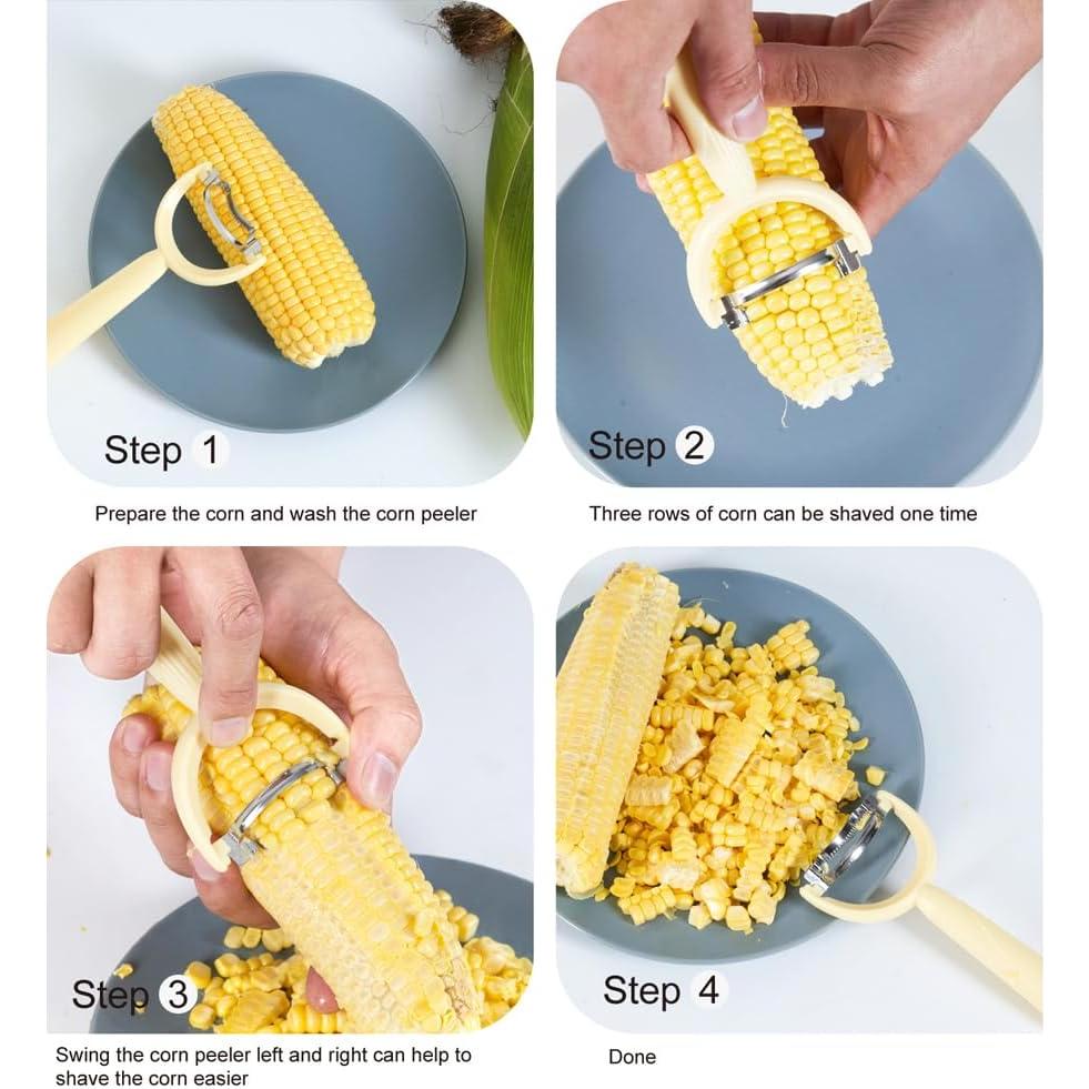 Juego de 6 Peladores de Verduras Soft Home - Acero Inoxidable