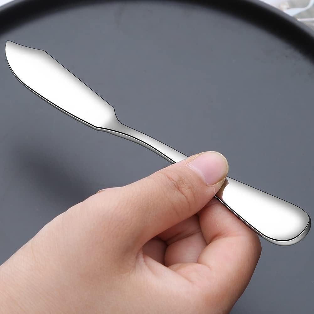 Set de 2 Cuchillos de Mantequilla AOOSY Acero Inoxidable 15 cm