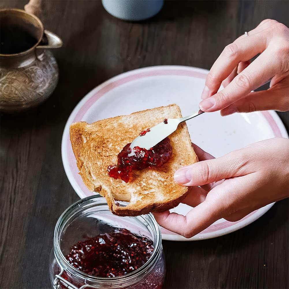 Set de 2 Cuchillos de Mantequilla AOOSY Acero Inoxidable 15 cm