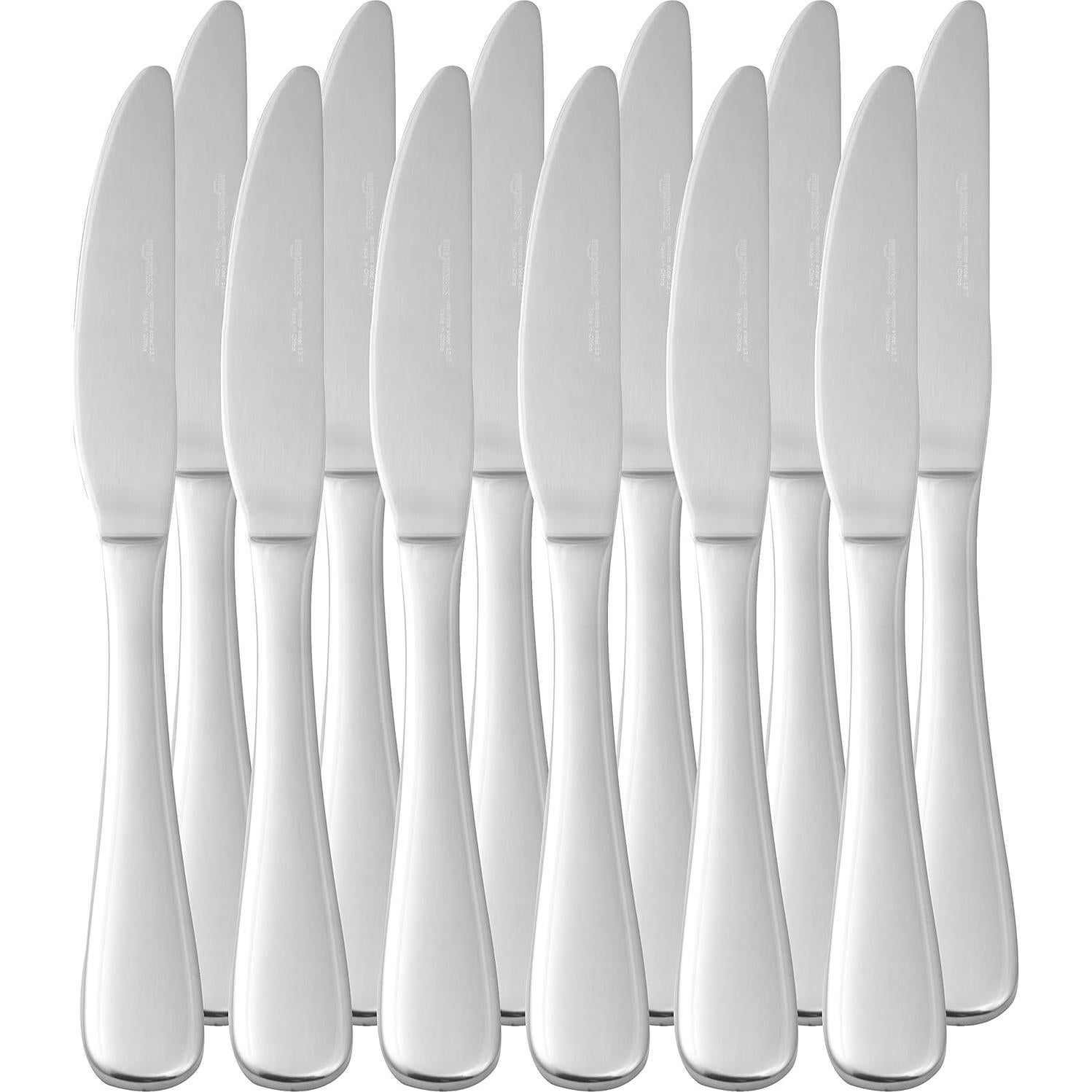 Juego de 12 Cuchillos de Cena Acero Inoxidable Amazon Basics