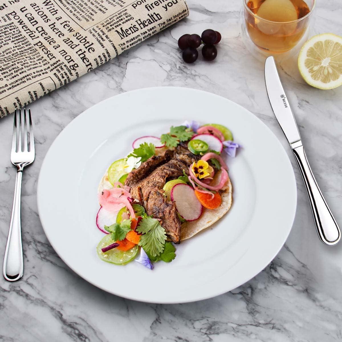 Juego de cuchillos de cena HISSF 4 piezas acero inoxidable