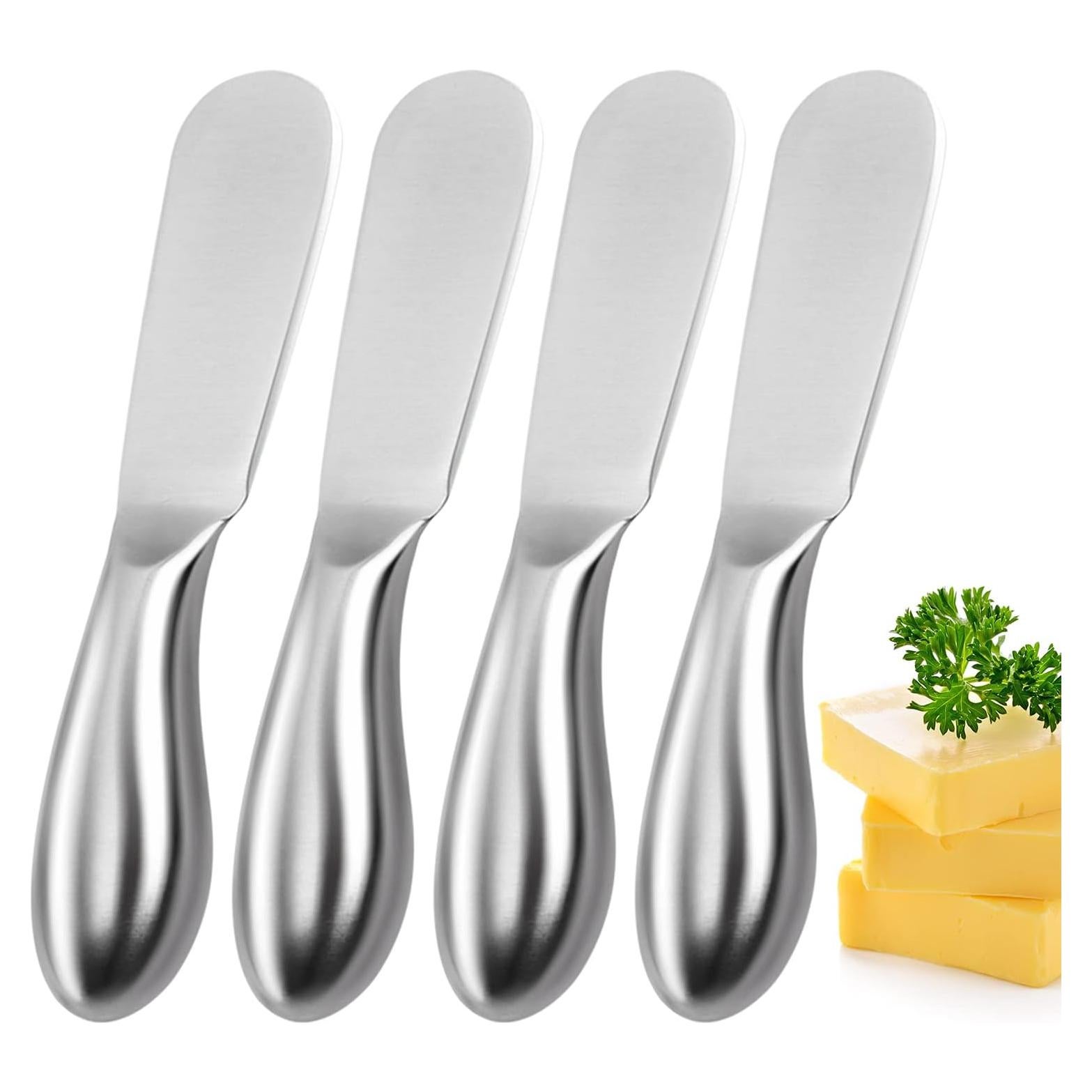 Juego de 4 cuchillos para untar mantequilla Mlurcu 13.5 cm