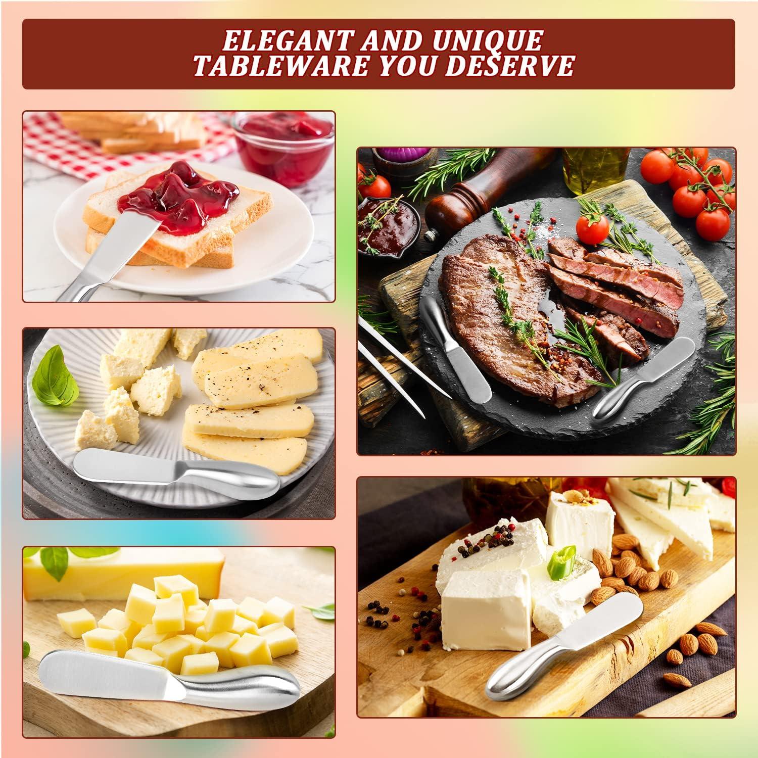 Juego de 4 cuchillos para untar mantequilla Mlurcu 13.5 cm