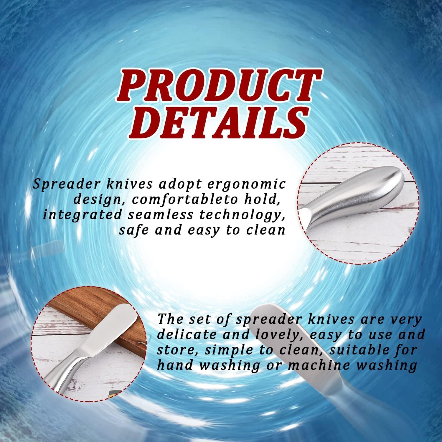 Juego de 4 cuchillos para untar mantequilla Mlurcu 13.5 cm