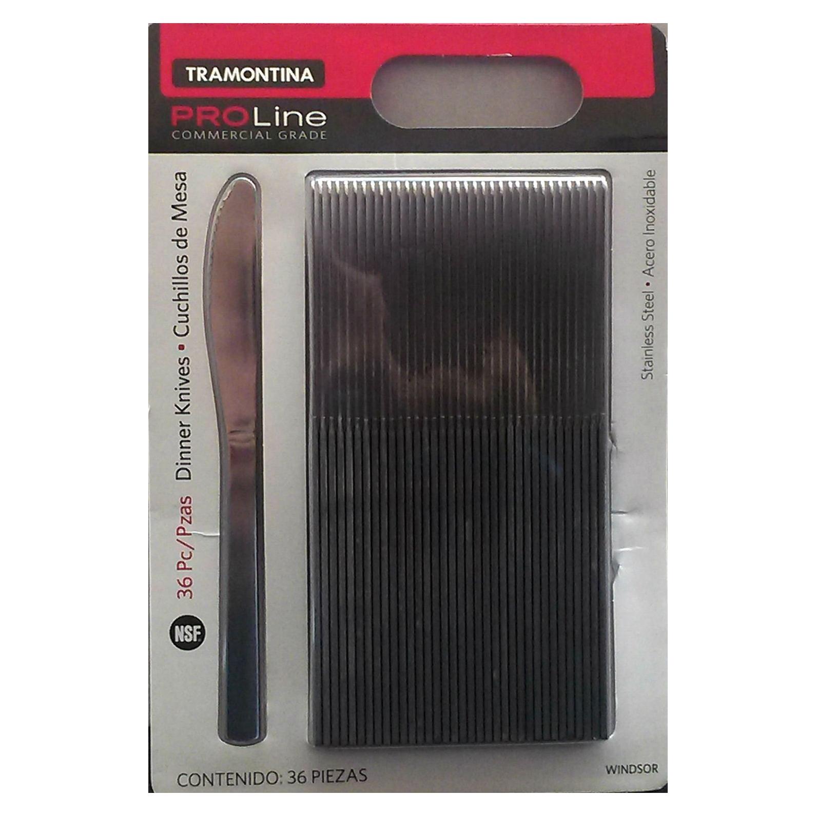 Cuchillos de Cena Tramontina 800109 Pro Line Acero Inoxidable