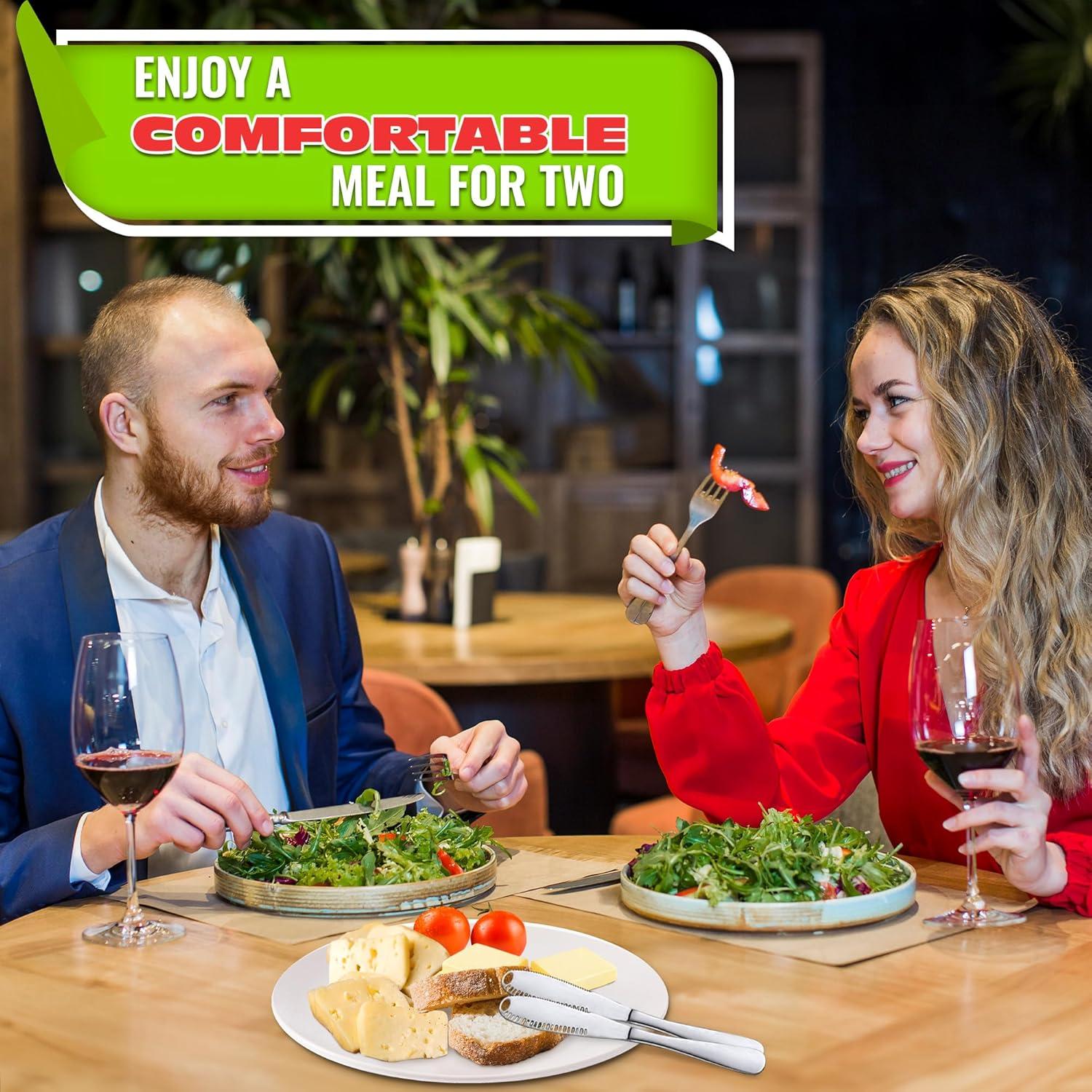 Cuchillo para Mantequilla DIMROM 2 Piezas Acero Inoxidable 20.8 cm