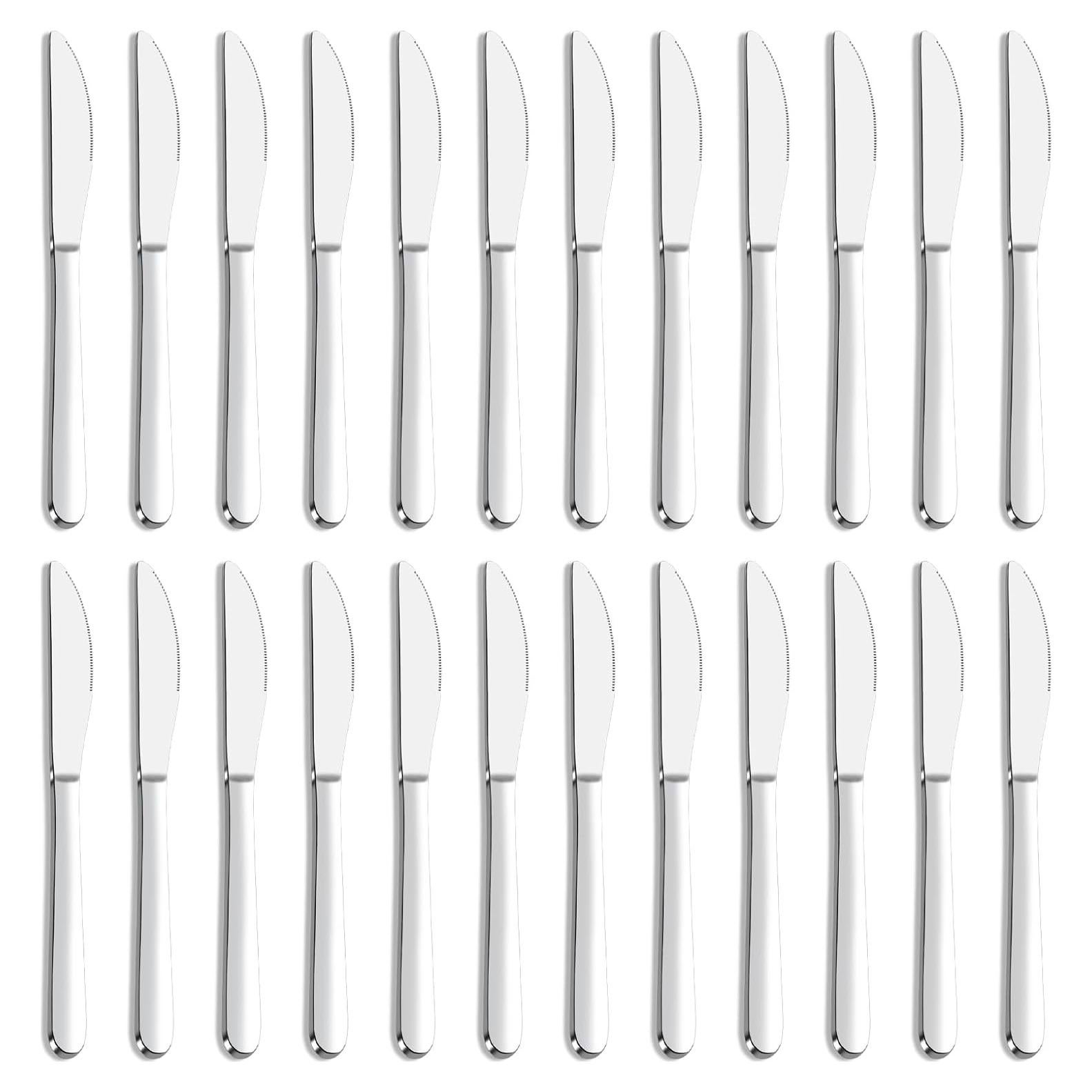 Juego de Cuchillos de Cena Gymdin 24 Piezas Acero Inoxidable