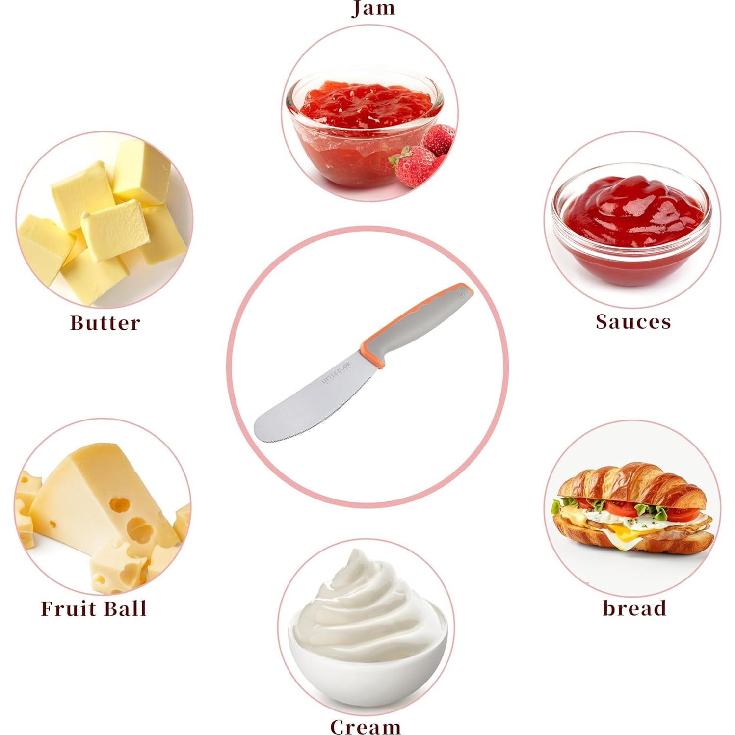 Espátula de Mantequilla Little Cook 11.9 cm Acero Inoxidable