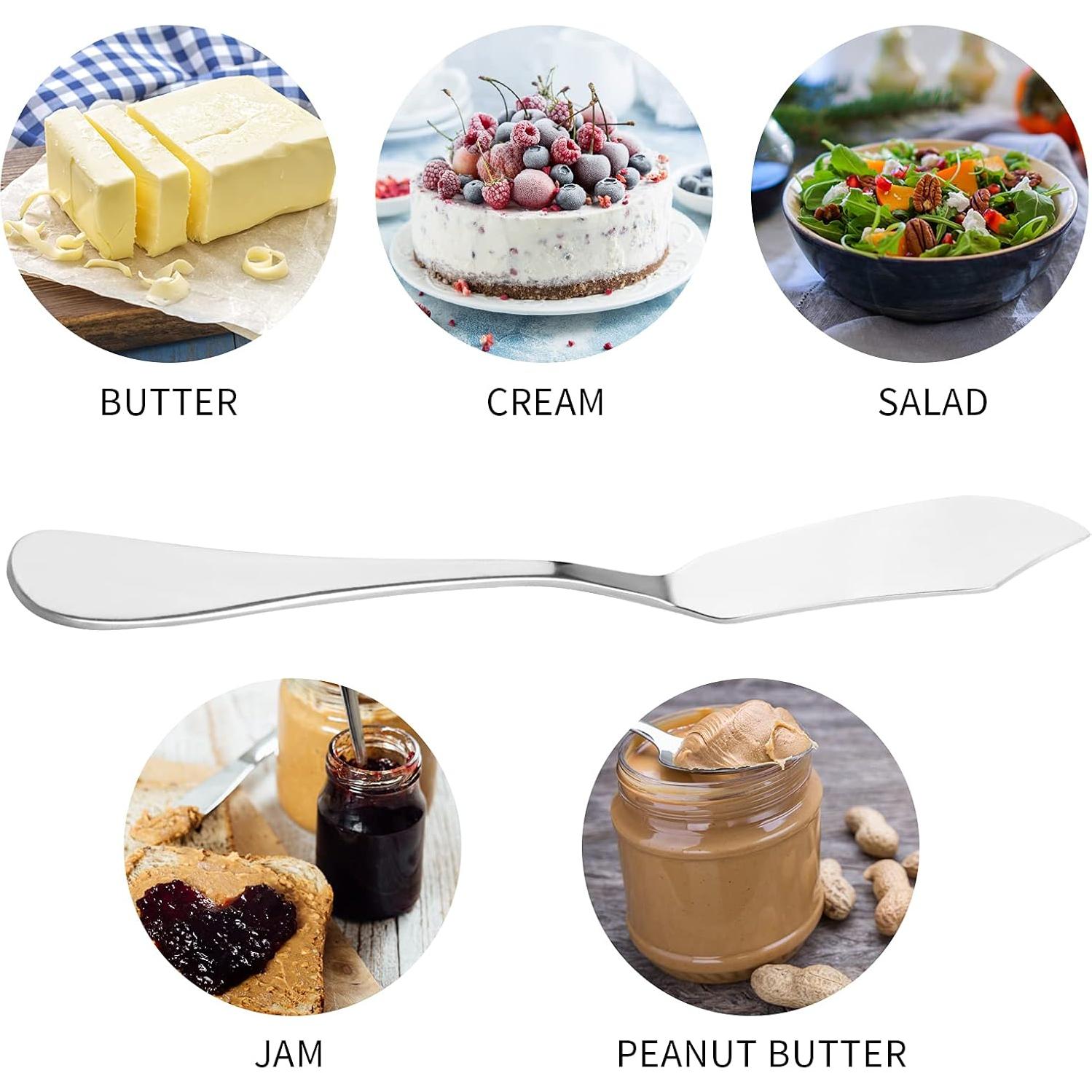 Cuchillos para Untar KINMINGZHU Acero Inoxidable 6 Piezas 15 cm