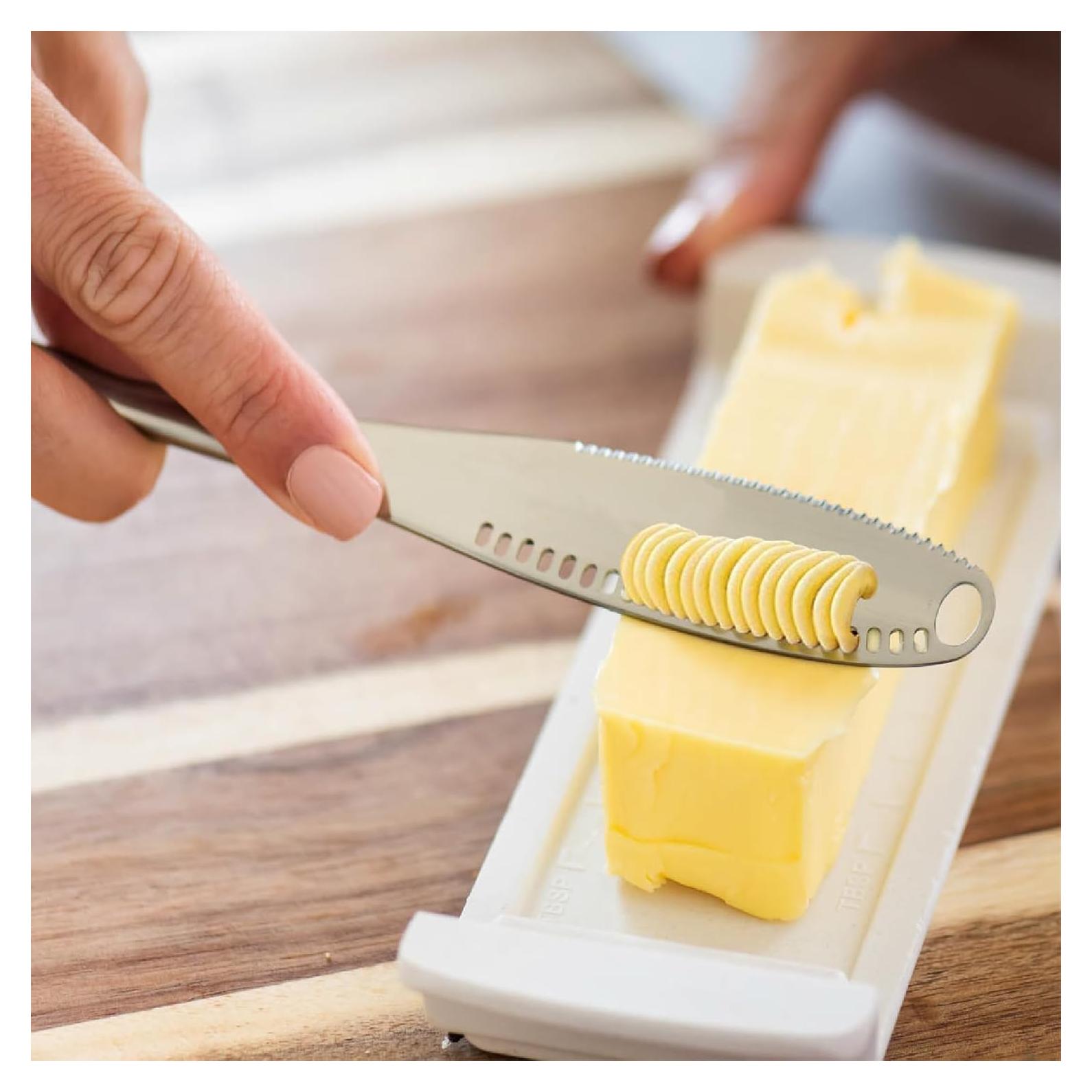 Cuchillo de Mantequilla Fría Houseify LISTO MANTEQUILLA 3-en-1