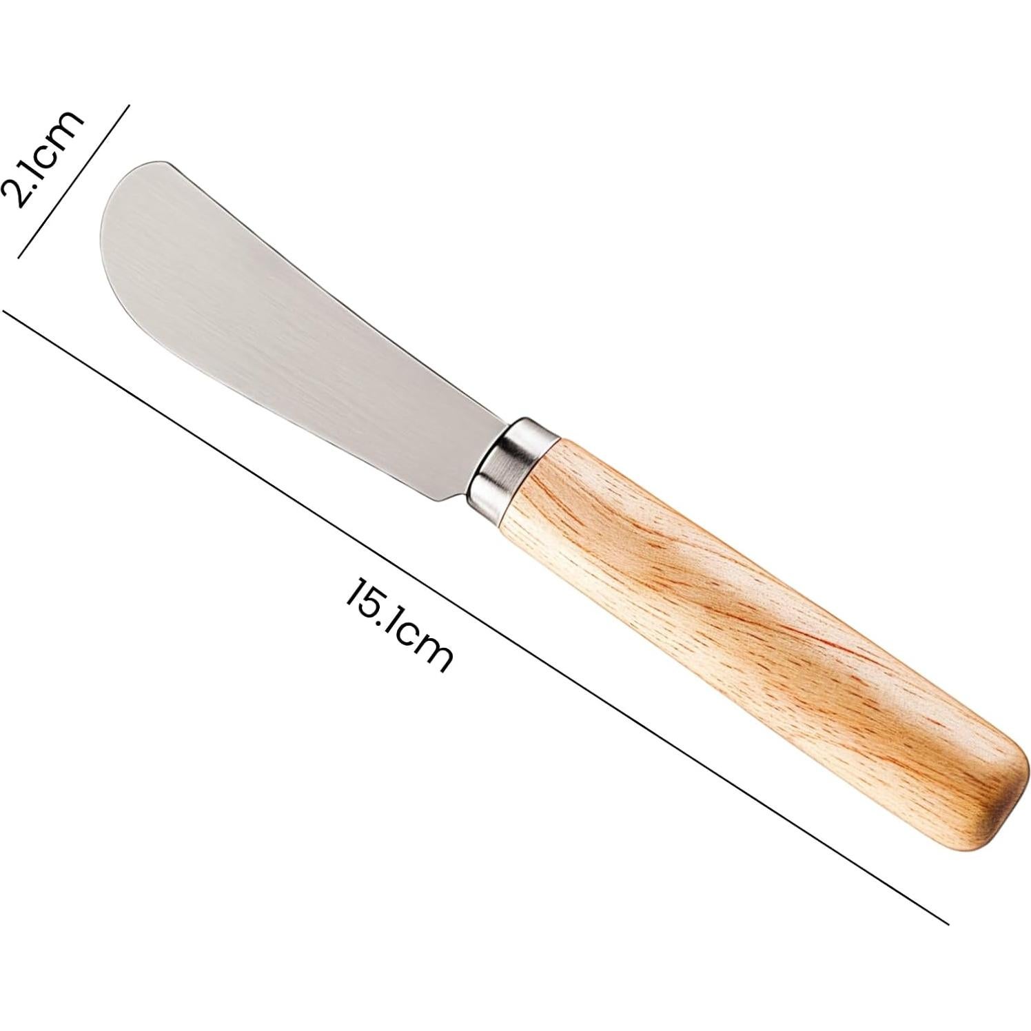 Juego de 2 cuchillos para mantequilla LacusMare 15 cm acero inoxidable