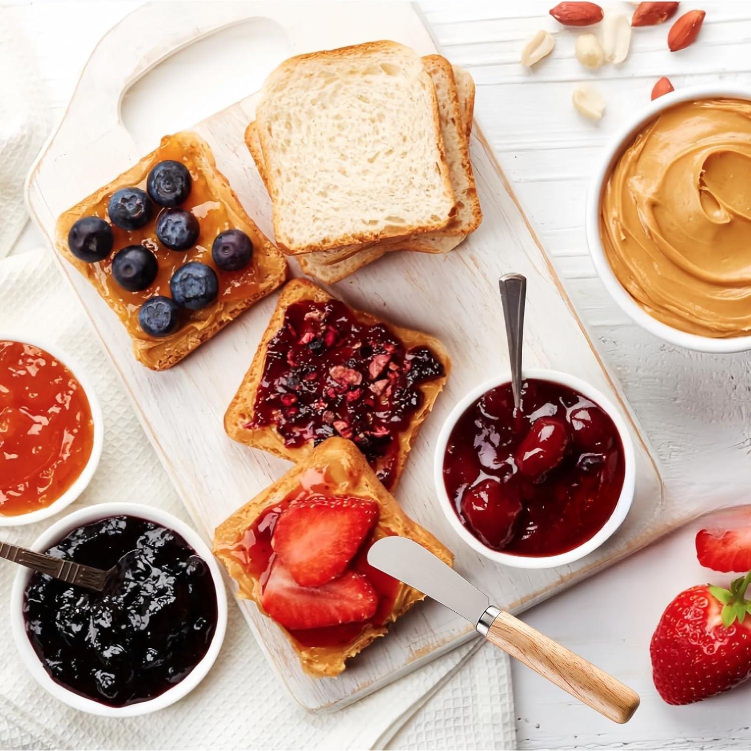 Juego de 2 cuchillos para mantequilla LacusMare 15 cm acero inoxidable