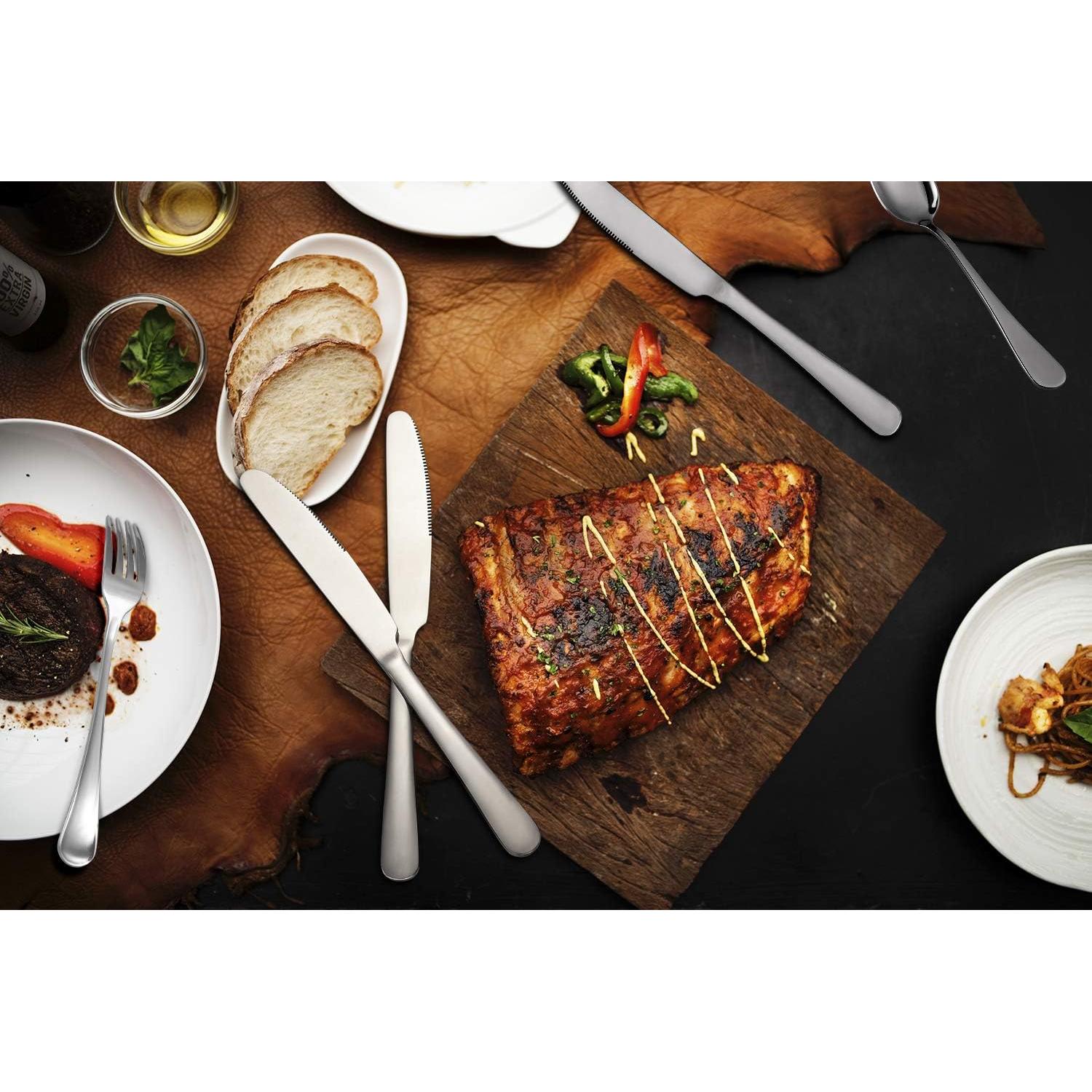 Cuchillos de Cena Hiware 12 Piezas Acero Inoxidable 22.86 cm