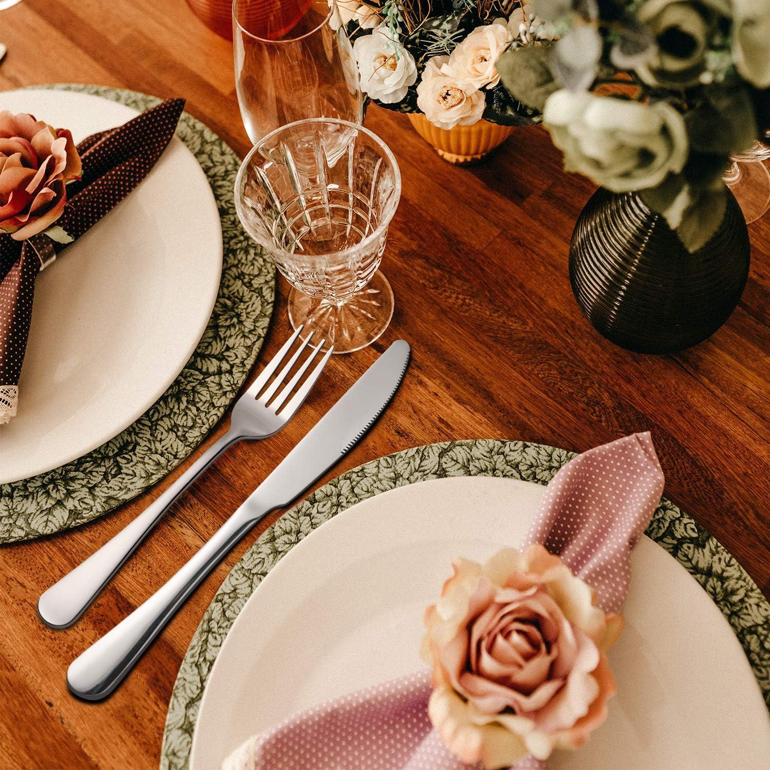 Cuchillos de Cena Hiware 12 Piezas Acero Inoxidable 22.86 cm