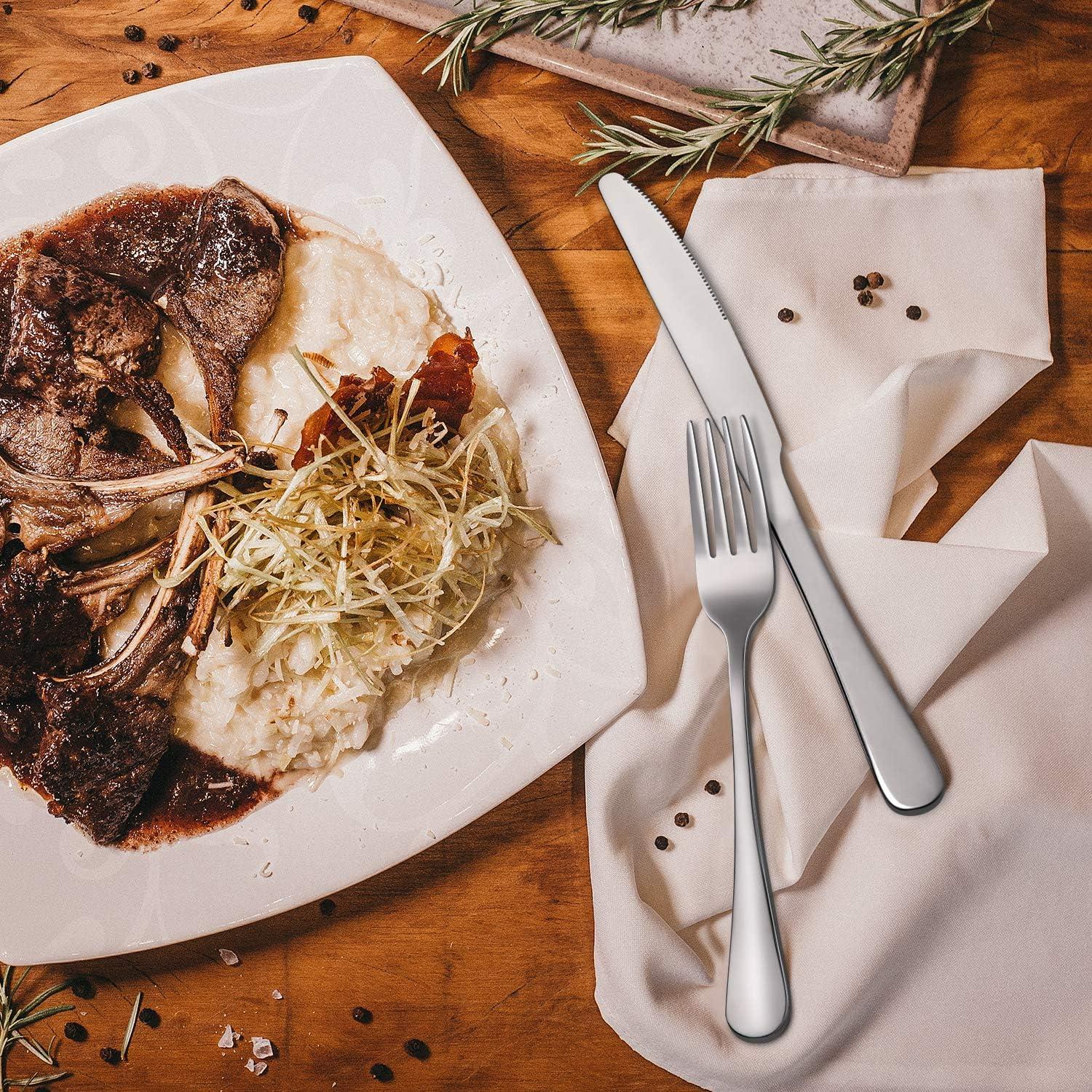 Cuchillos de Cena Hiware 12 Piezas Acero Inoxidable 22.86 cm