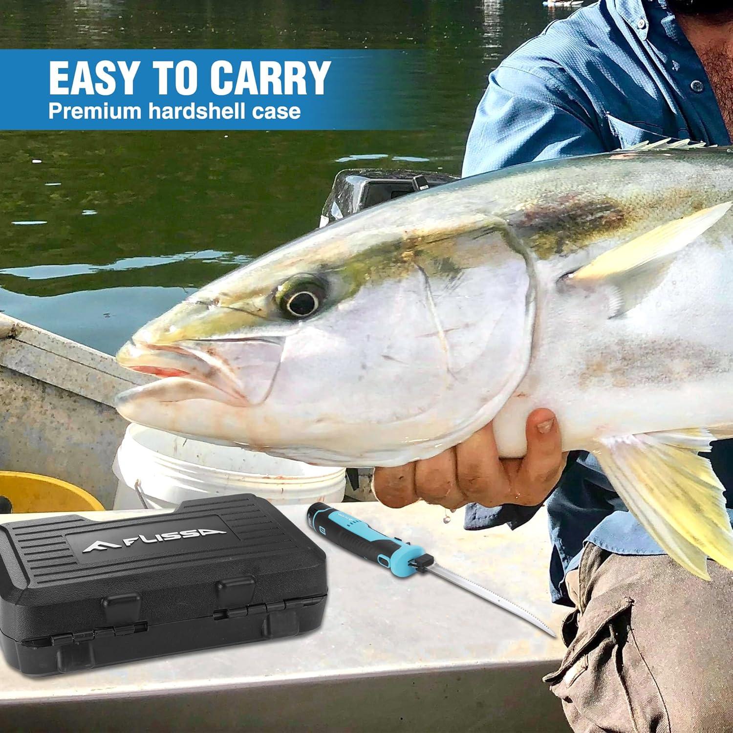 Cuchillo Eléctrico Inalámbrico FLISSA 12V para Pescado