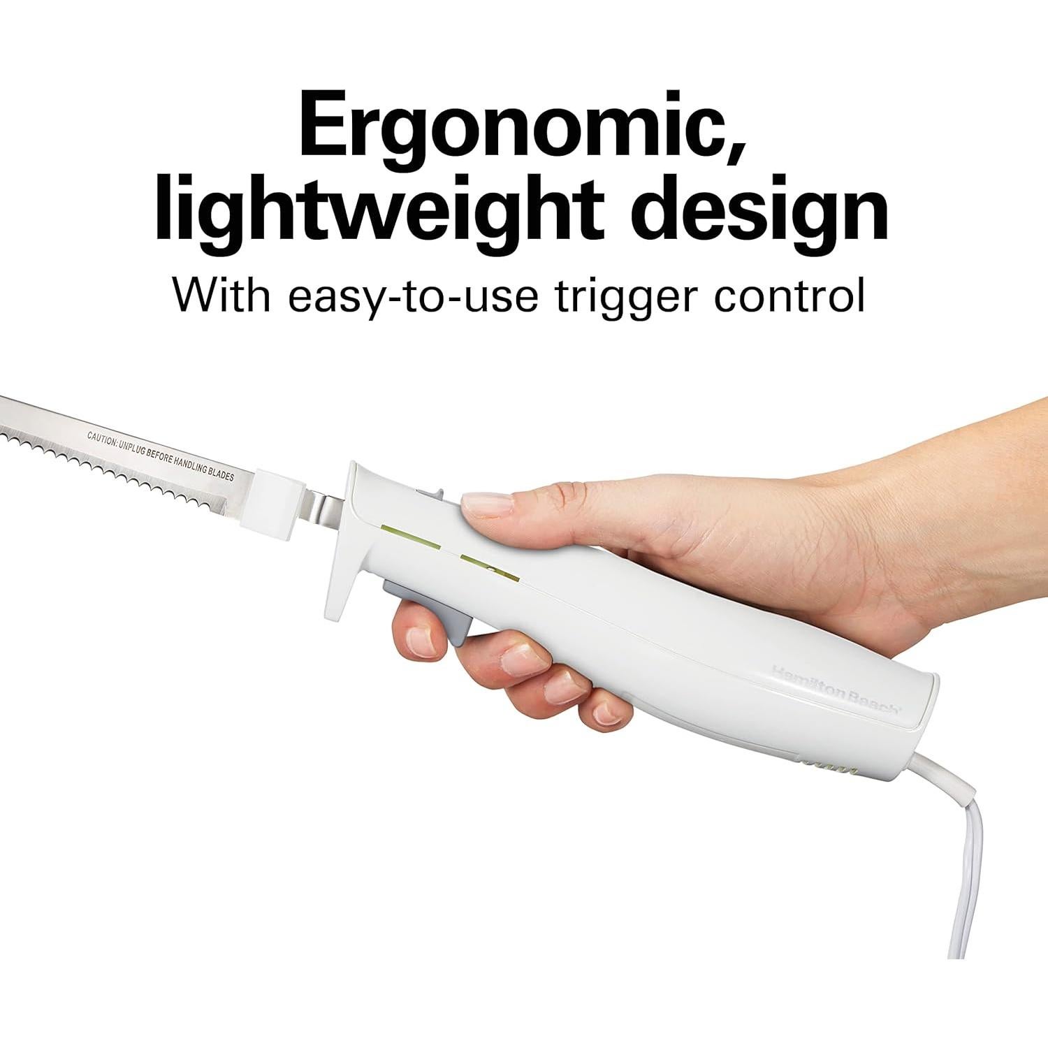 Juego de cuchillos eléctricos Hamilton Beach 120W con tenedor