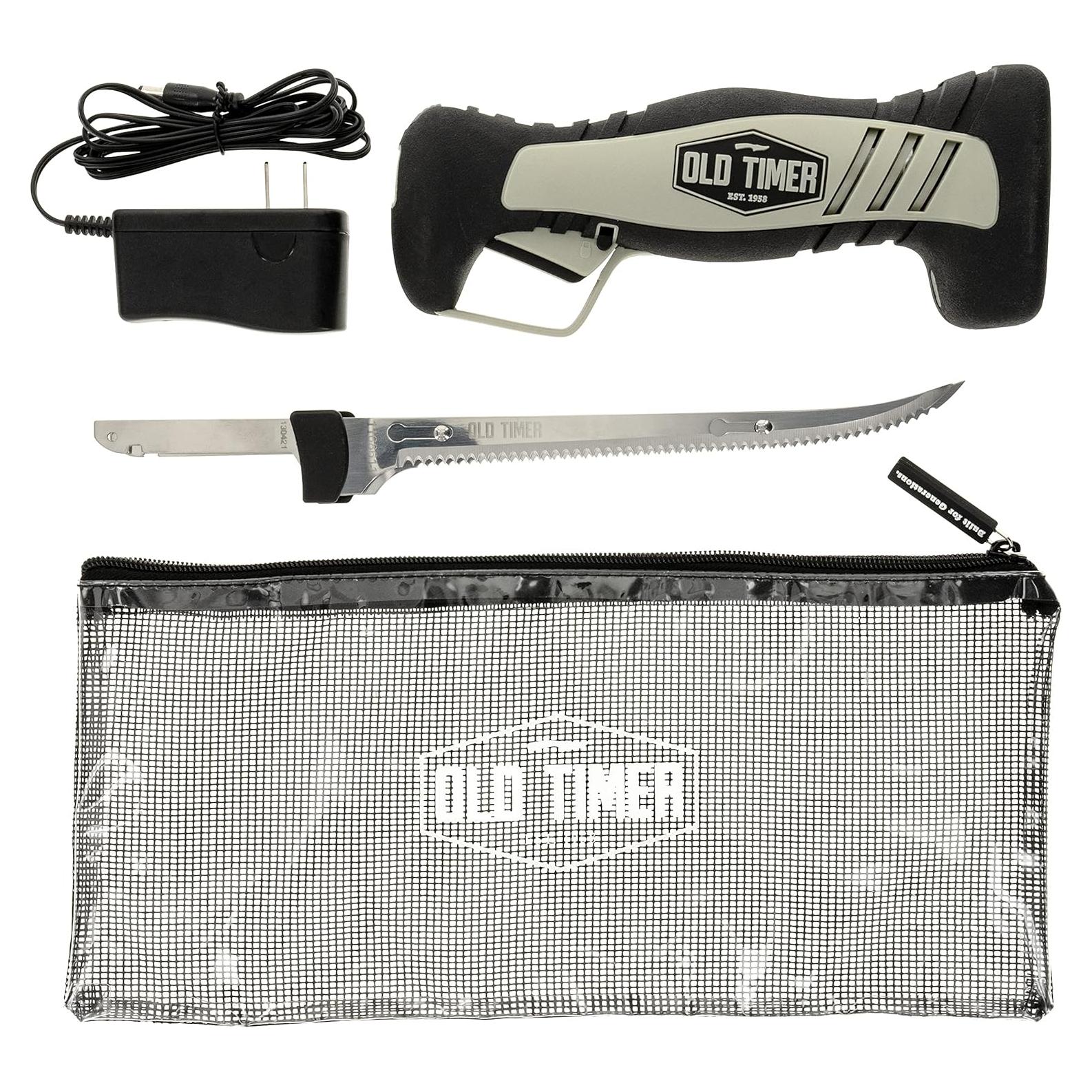 Cuchillo de Filete Eléctrico Inalámbrico Old Timer 20.3 cm