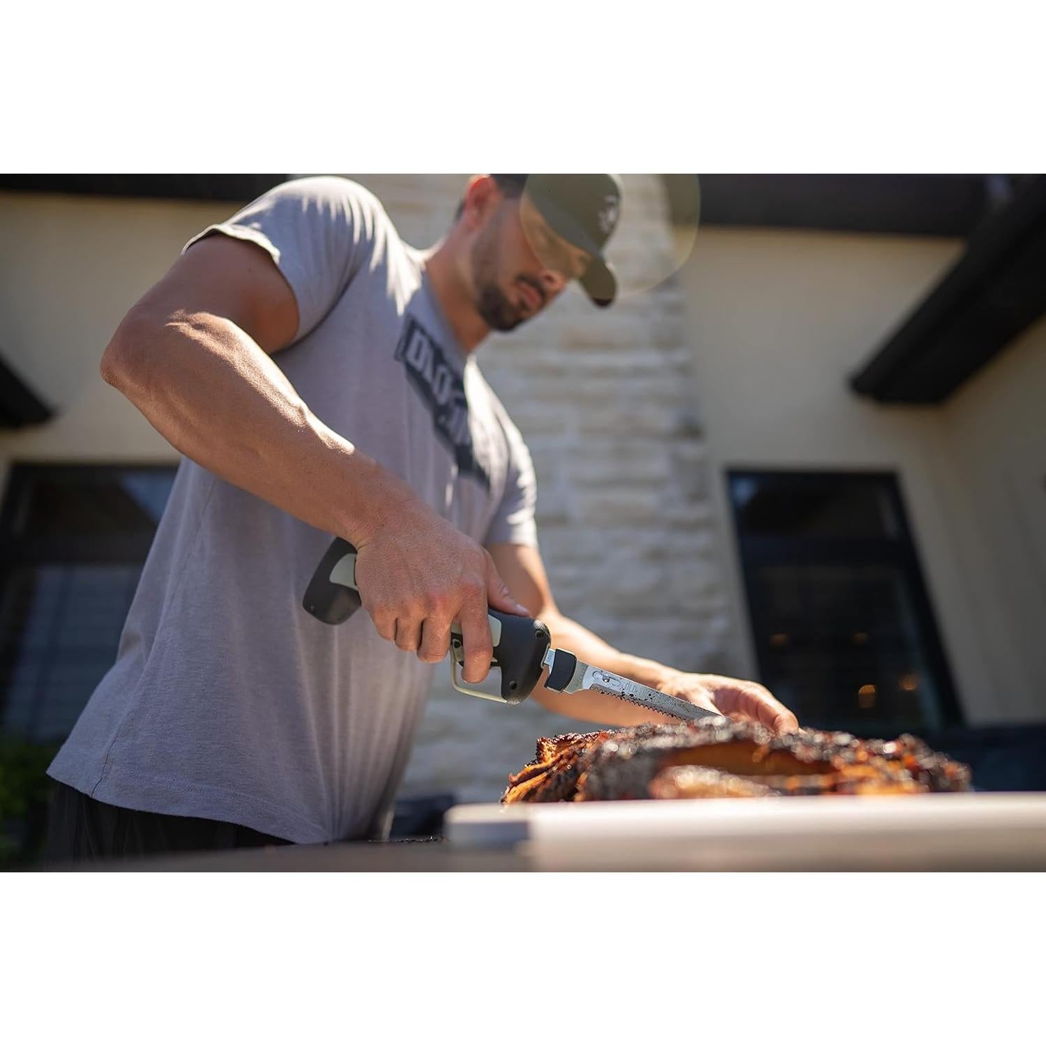 Cuchillo de Filete Eléctrico Inalámbrico Old Timer 20.3 cm